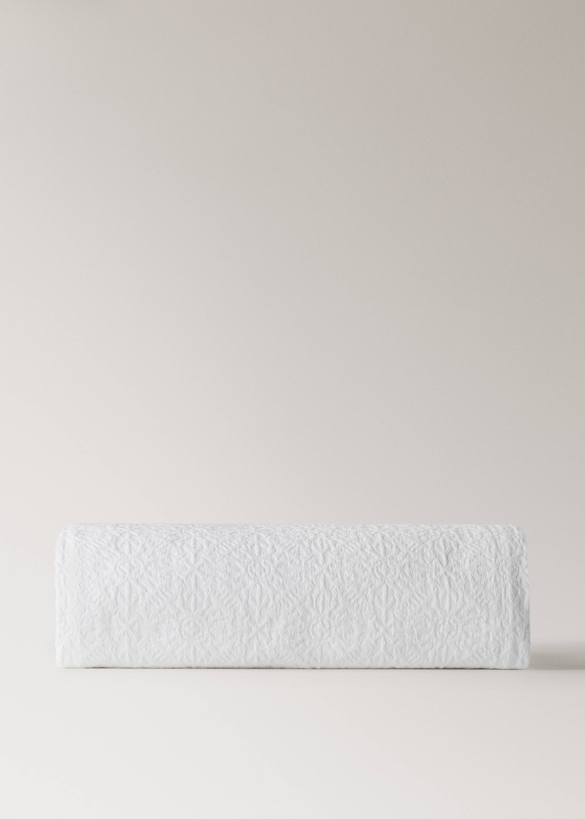 Sengeteppe i jacquard bomull med mosaikkmønster, seng 180/200 cm - Artikkel uten modell