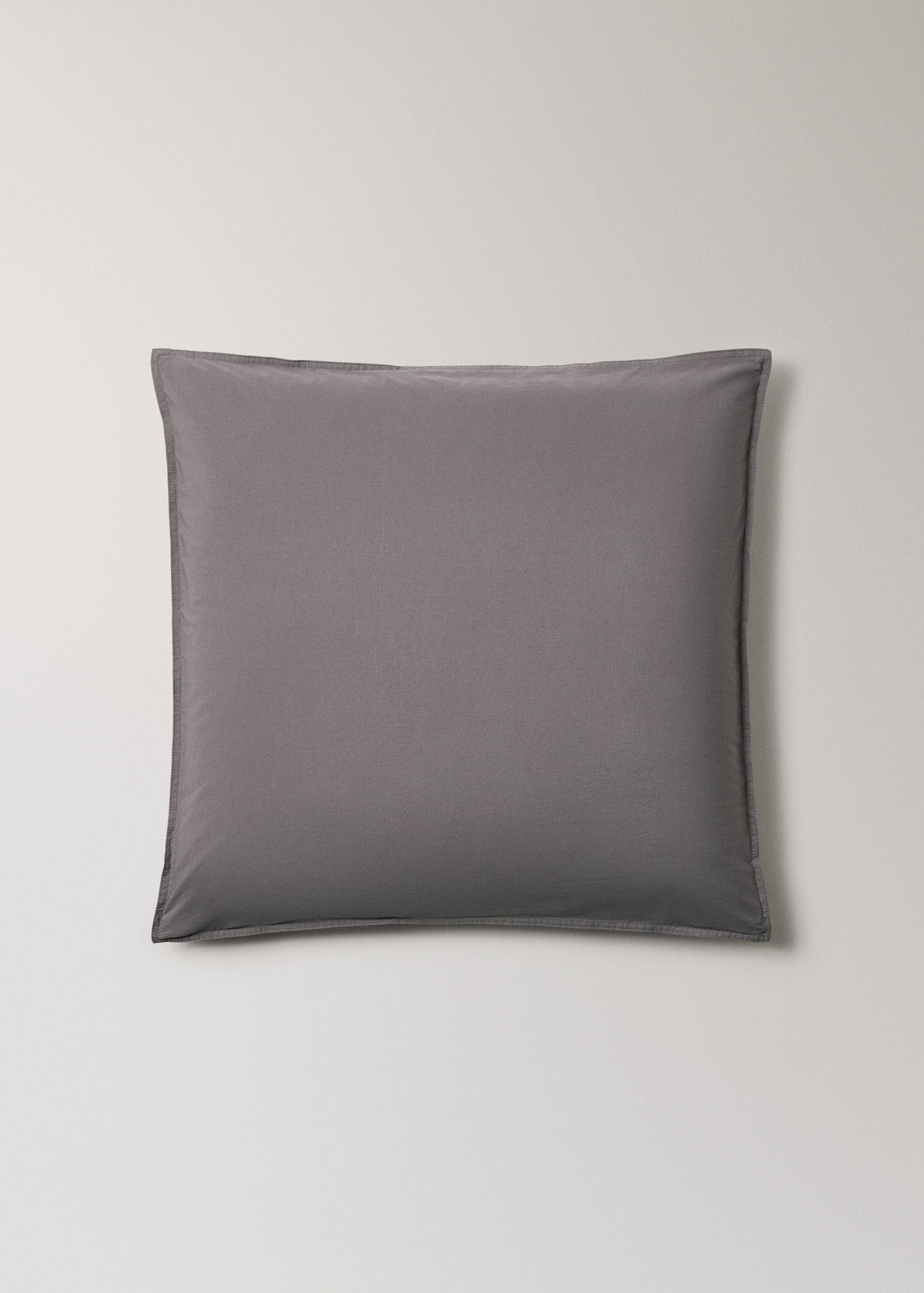 Two cotton poplin pillowcases with double stitching 60x60 cm - Article without model