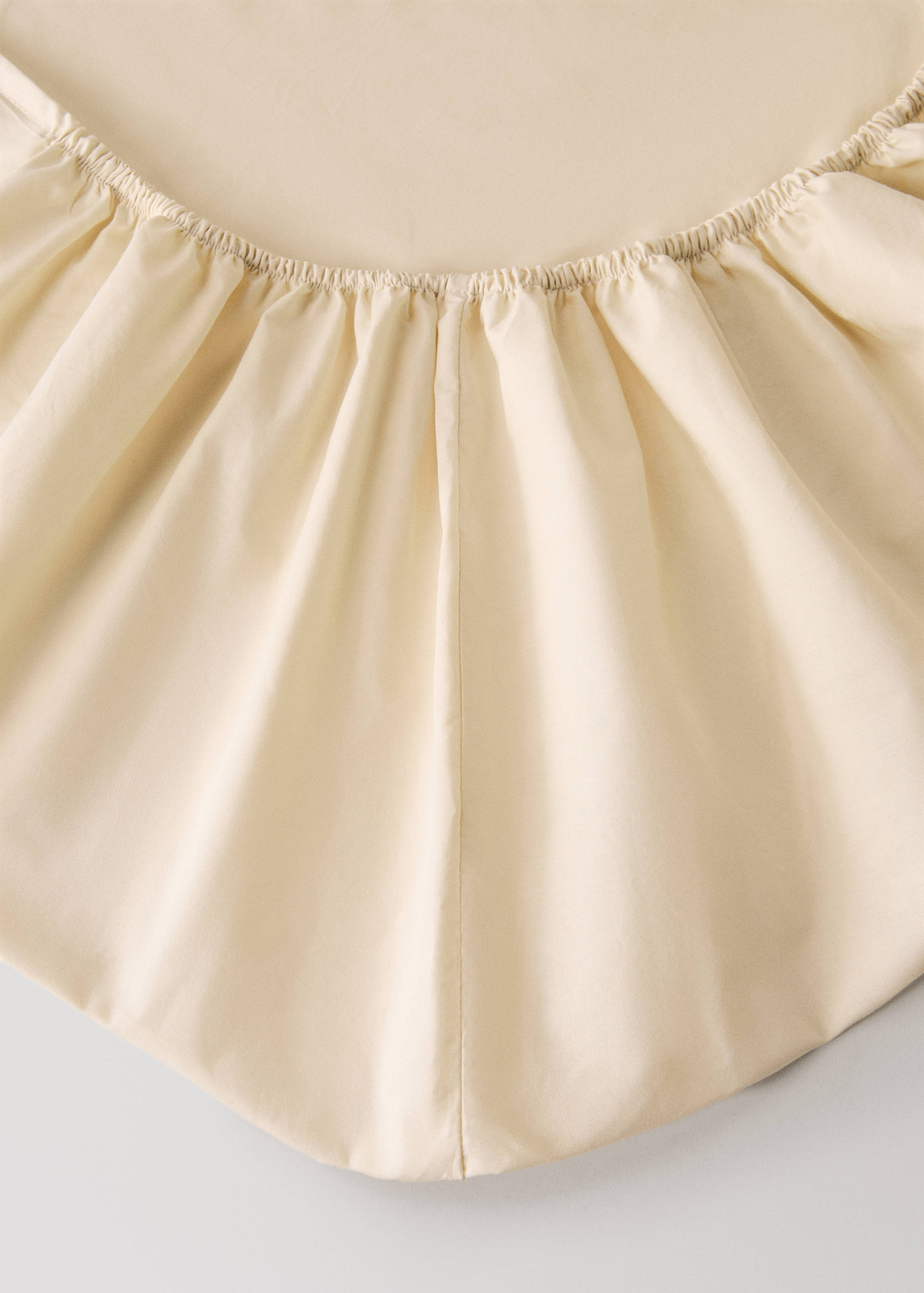 Cotton percale fitted sheet King bed - Details of the article 1