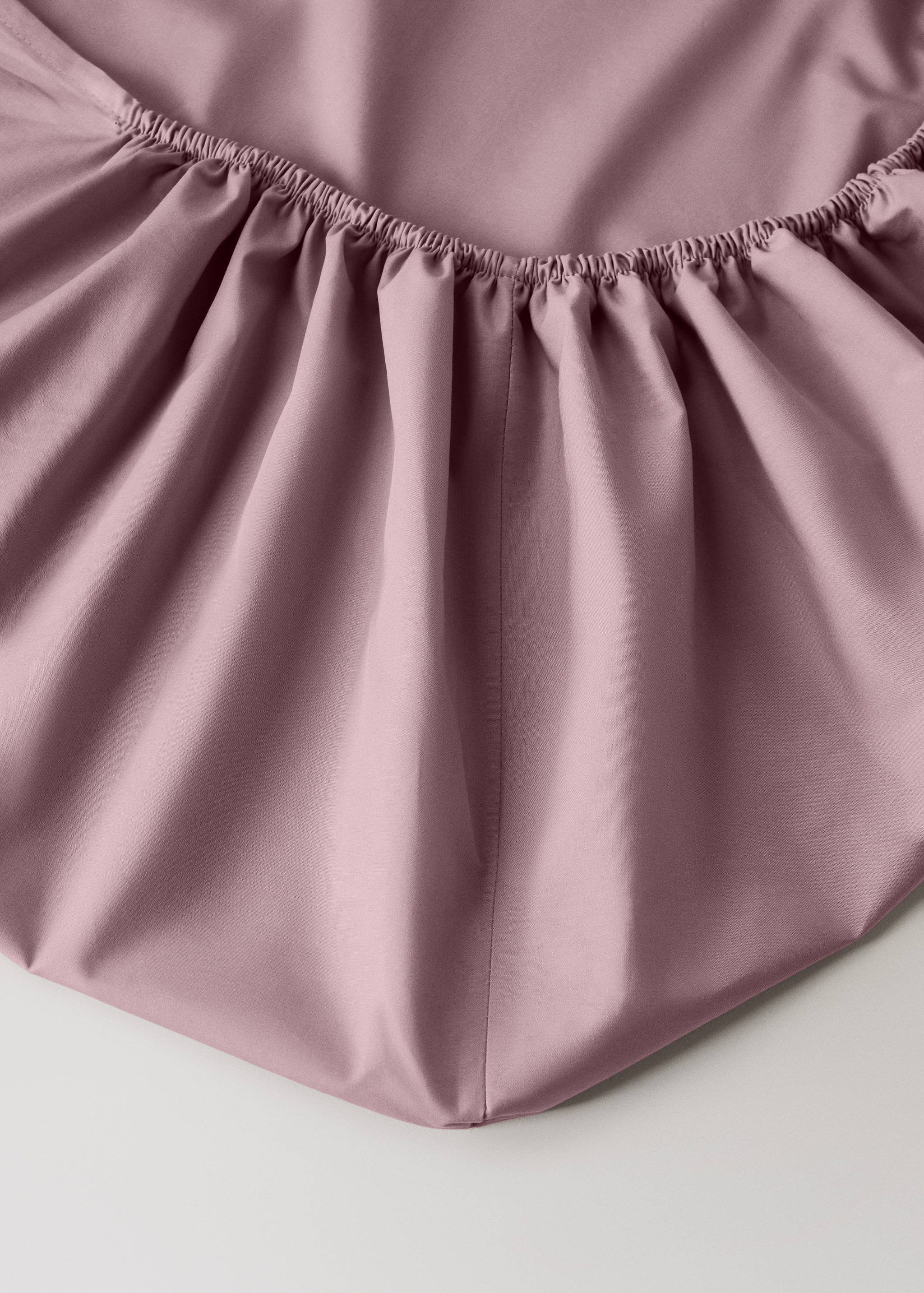 Cotton percale fitted sheet King bed - Details of the article 1