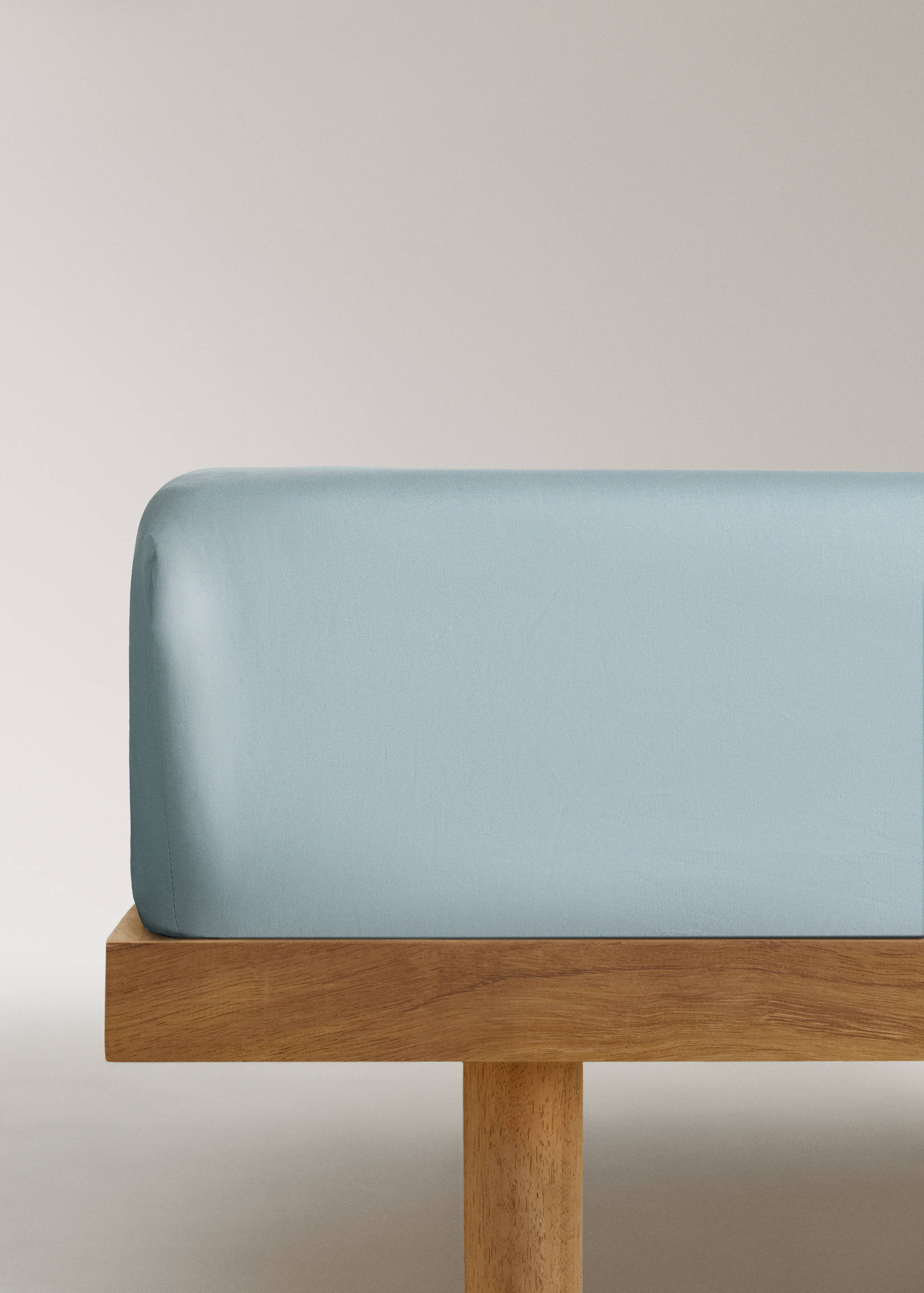 Percale cotton fitted sheet for 150/160 cm bed - Article without model