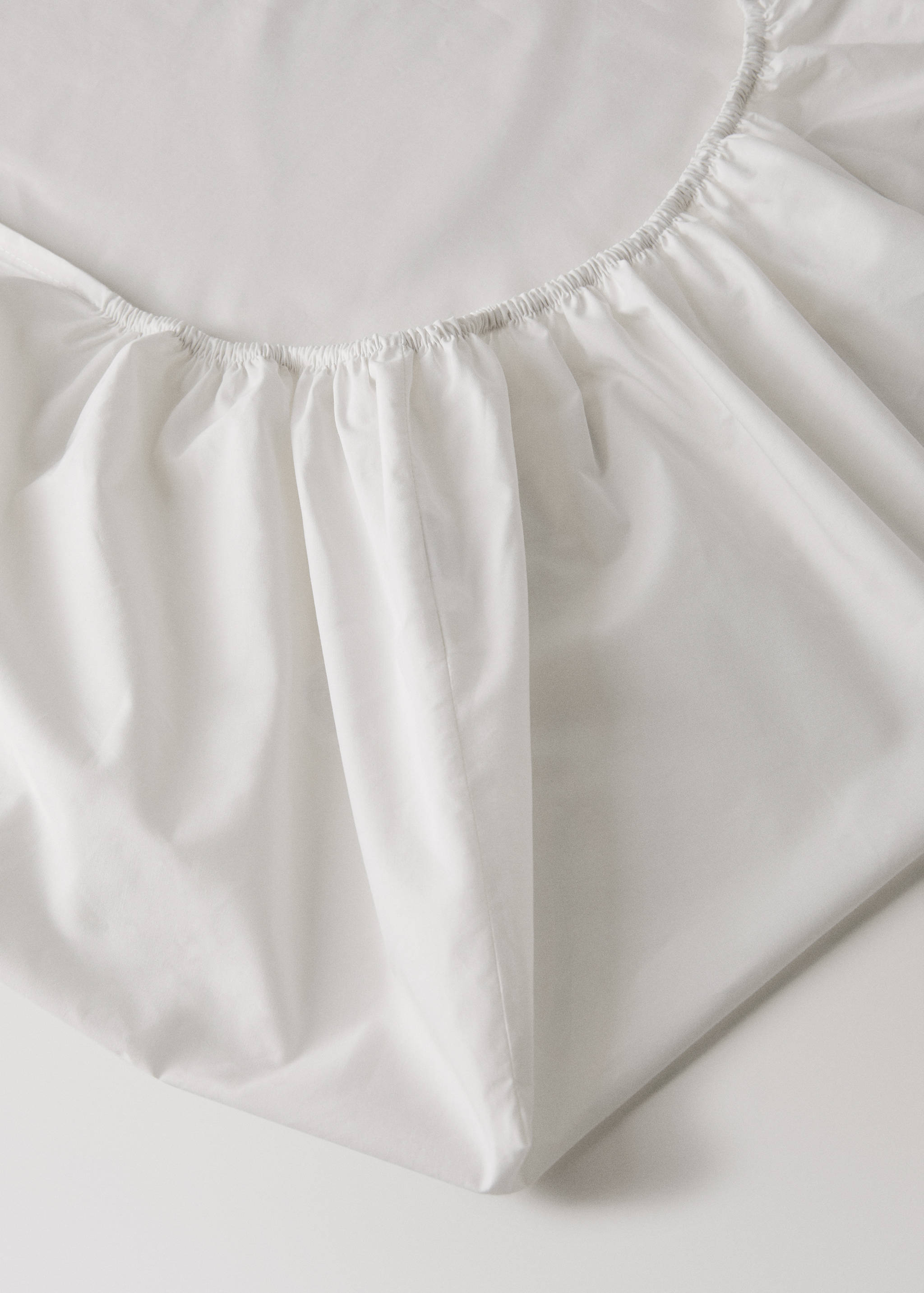 Percale cotton fitted sheet for 135/140 cm bed - Details of the article 1