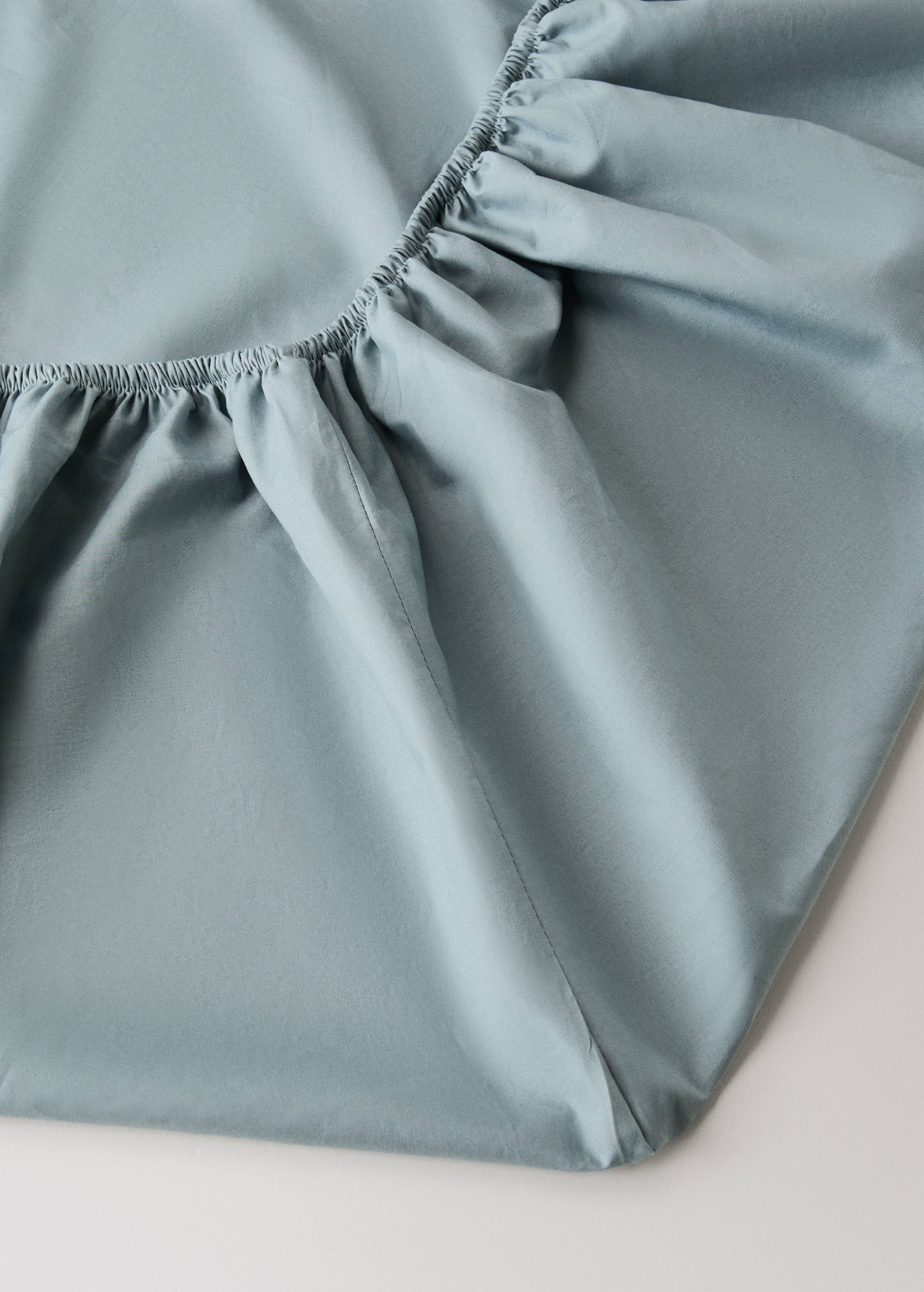 Percale cotton fitted sheet for 90 cm bed - Details of the article 1