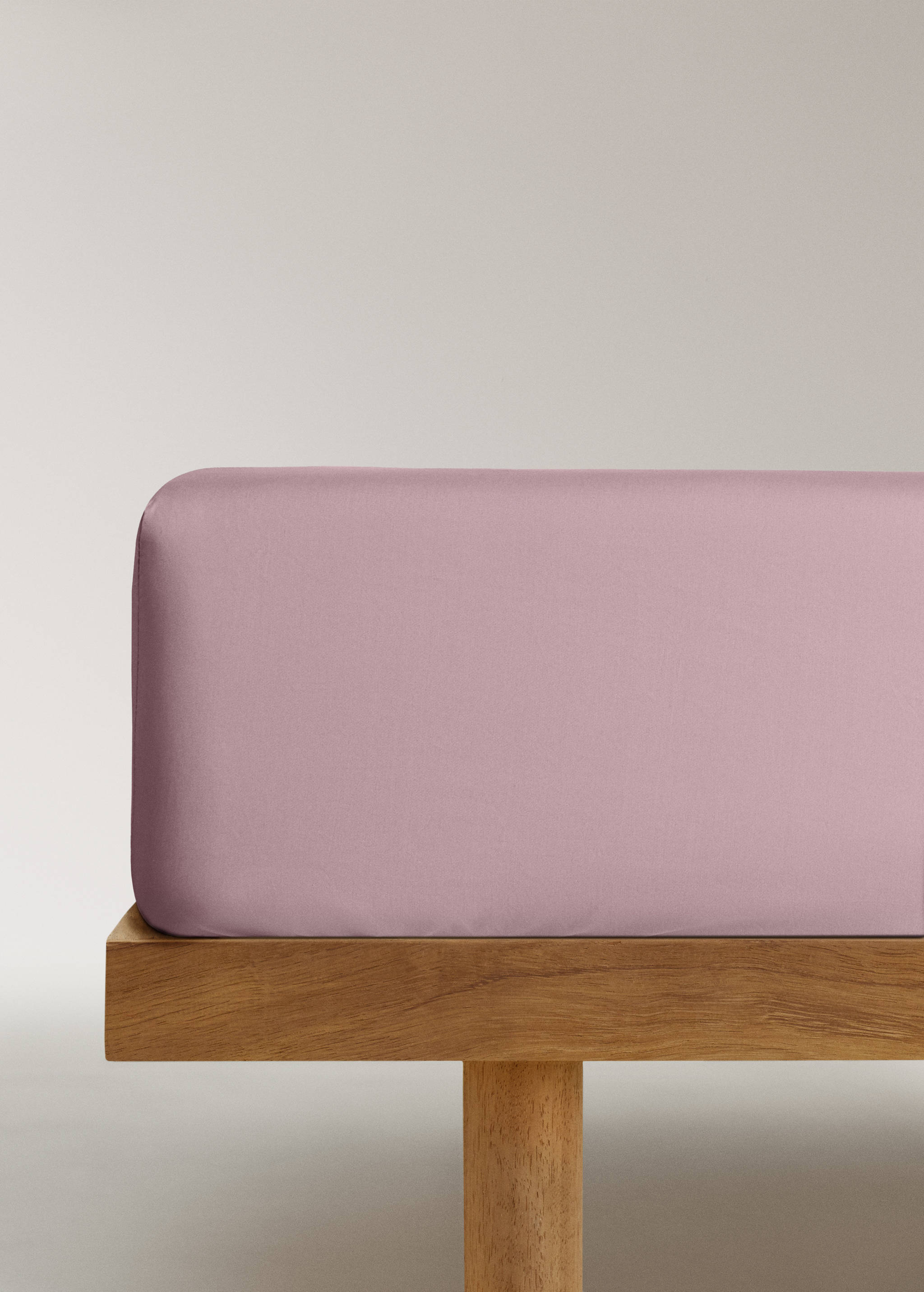 Percale cotton fitted sheet for 90 cm bed - Article without model