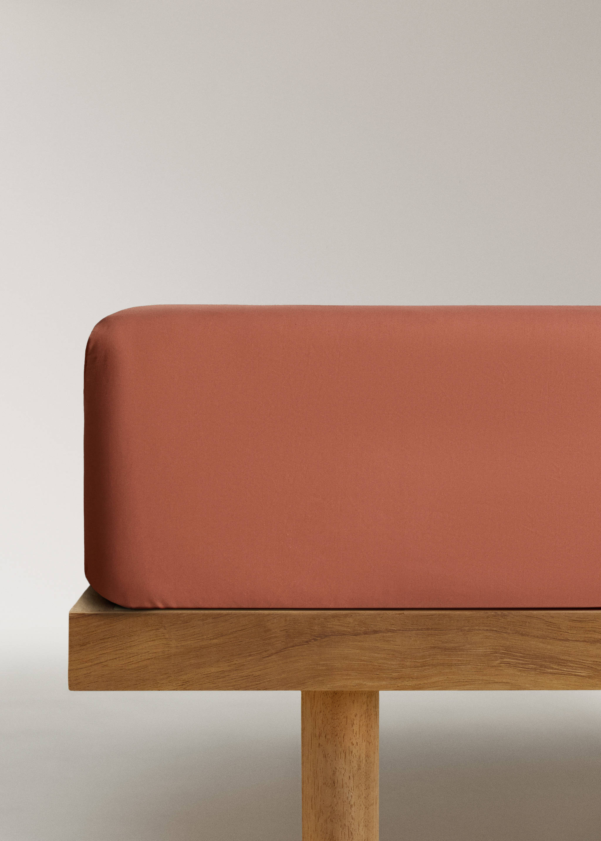 Percale cotton fitted sheet for 90 cm bed - Article without model