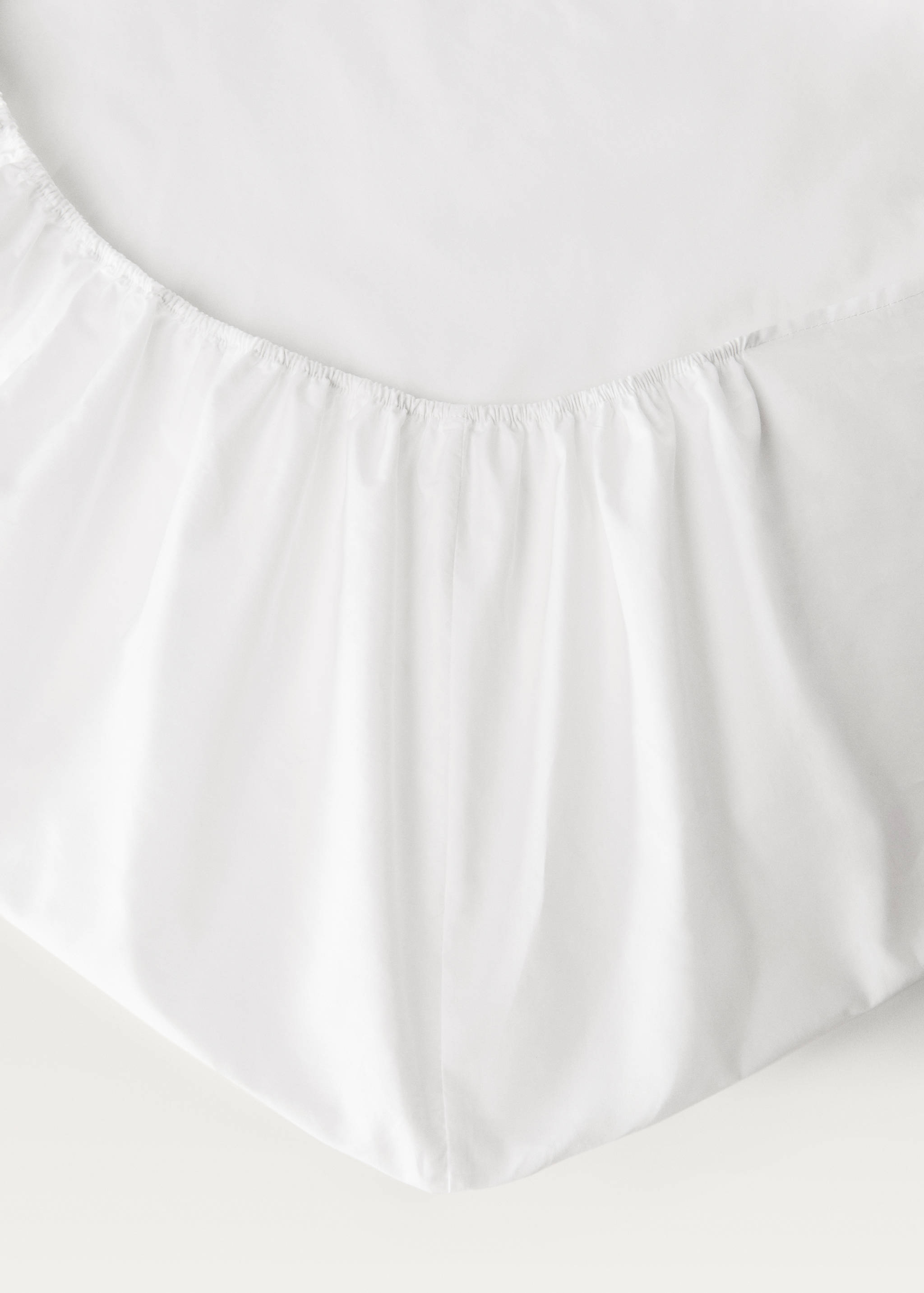 300-thread count percale cotton fitted sheet for 150/160 cm bed - Details of the article 1