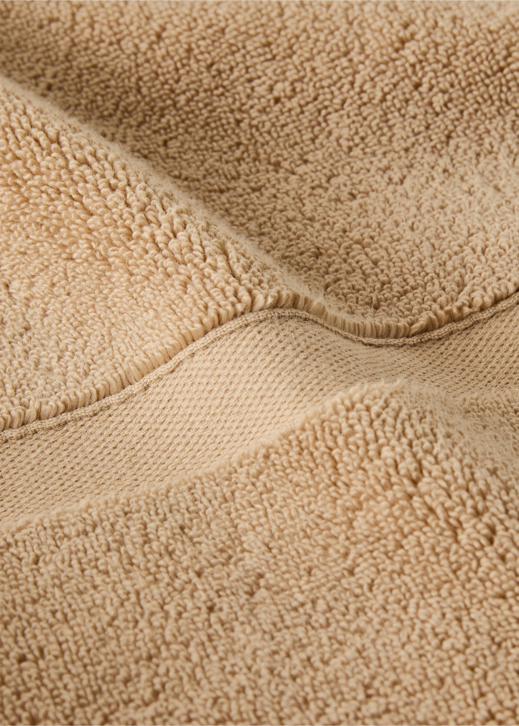 Extra soft bath towel - Details of the article 1, Medium Brown. Ref: 17051557-00.