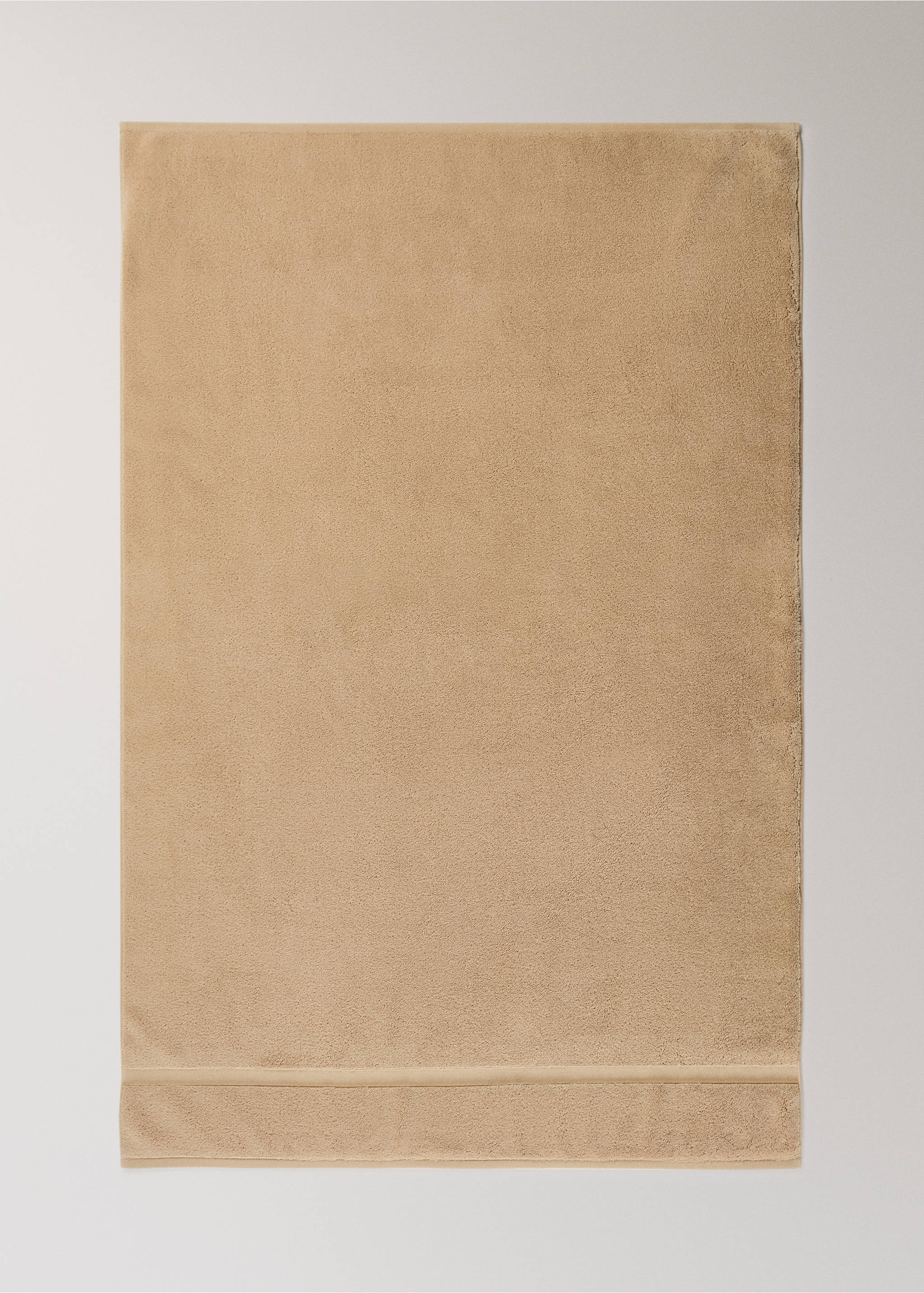 Extra soft bath towel - Details of the article 3, Medium Brown. Ref: 17051557-00.