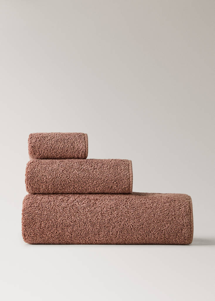 Garment-dyed towel — Pink