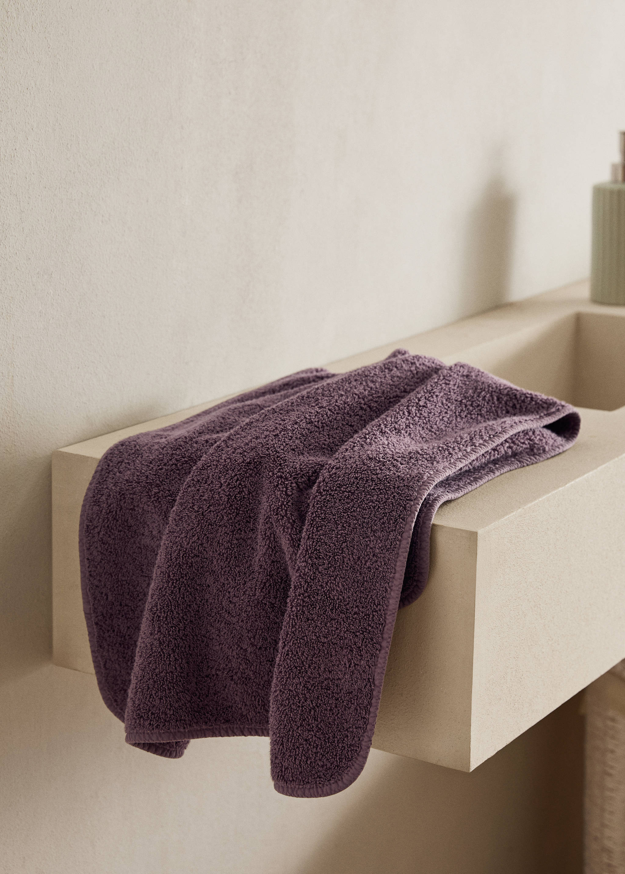 Serviette toilette garment-dyed - Plan général