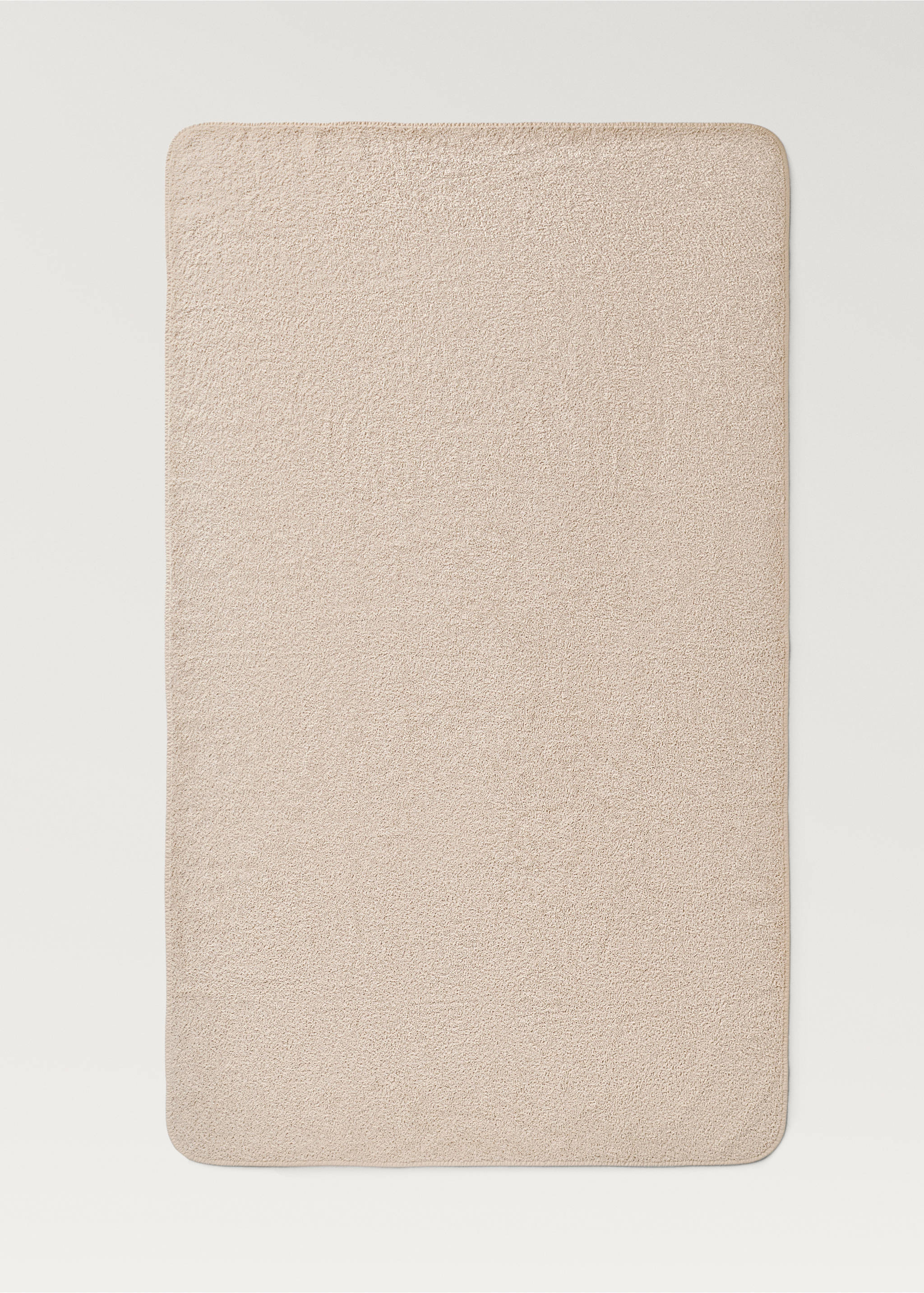 Garment-dyed bath towel - Details of the article 1, Beige. Ref: 17051562-00.