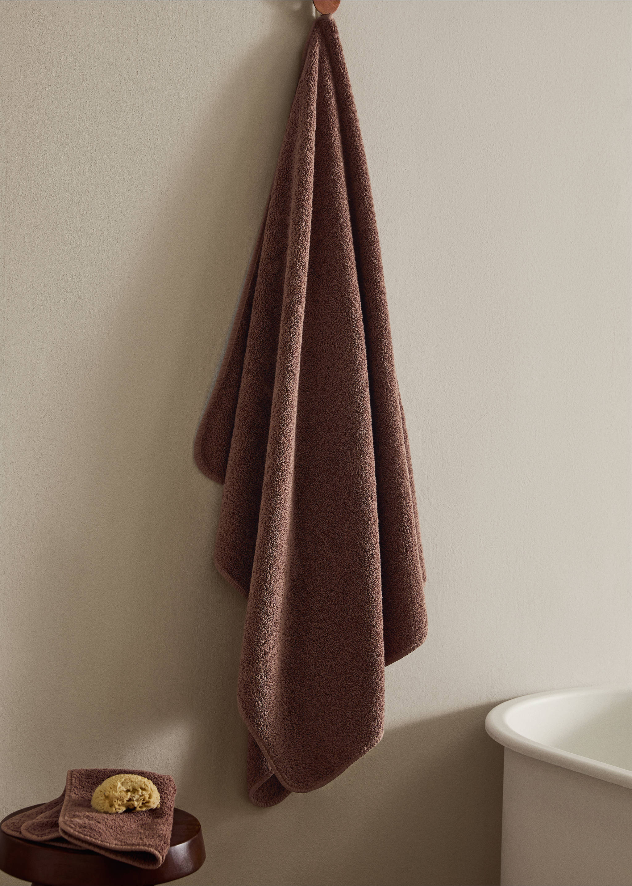 Badetuch, stückgefärbt - Allgemeine Ansicht, Rosa. Ref: 17051562-00.