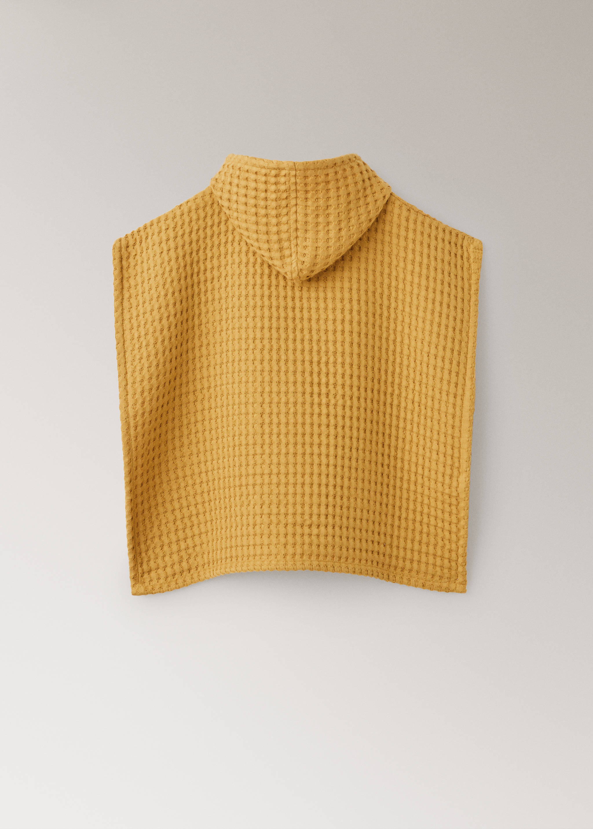 Children's poncho in waffle cotton - Details of the article 1