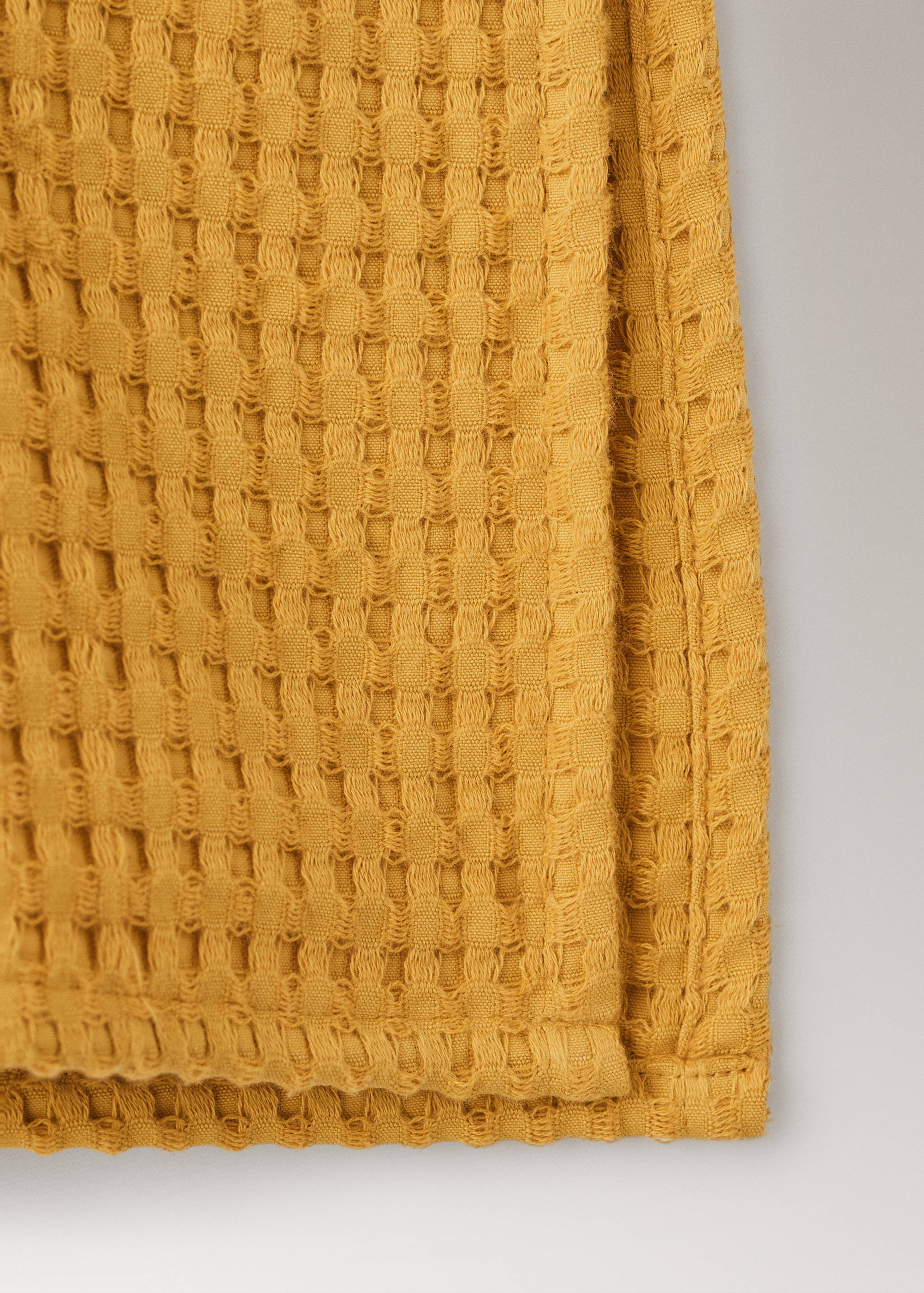 Children's poncho in waffle cotton - Details of the article 3