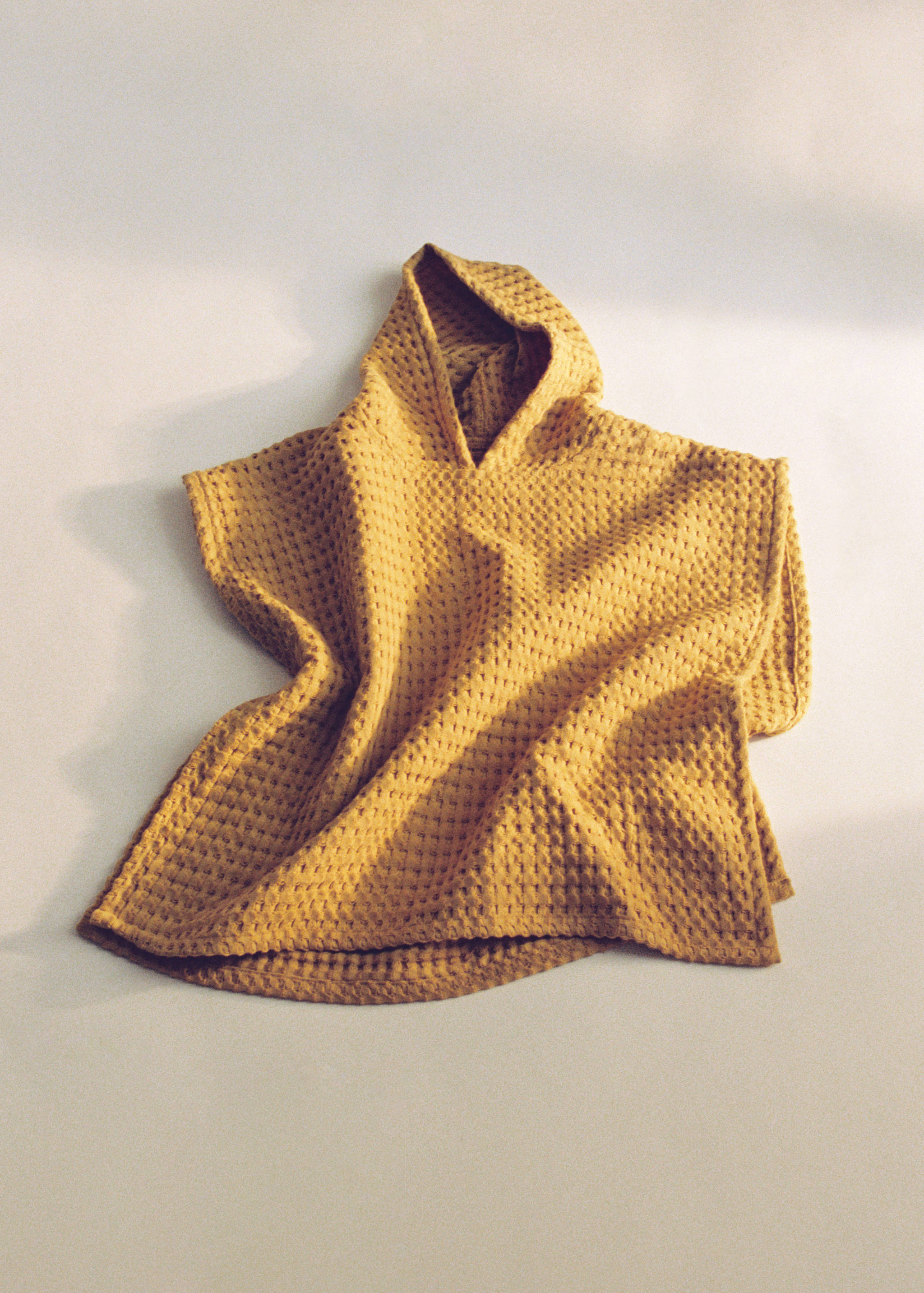 Children's poncho in waffle cotton - Details of the article 5