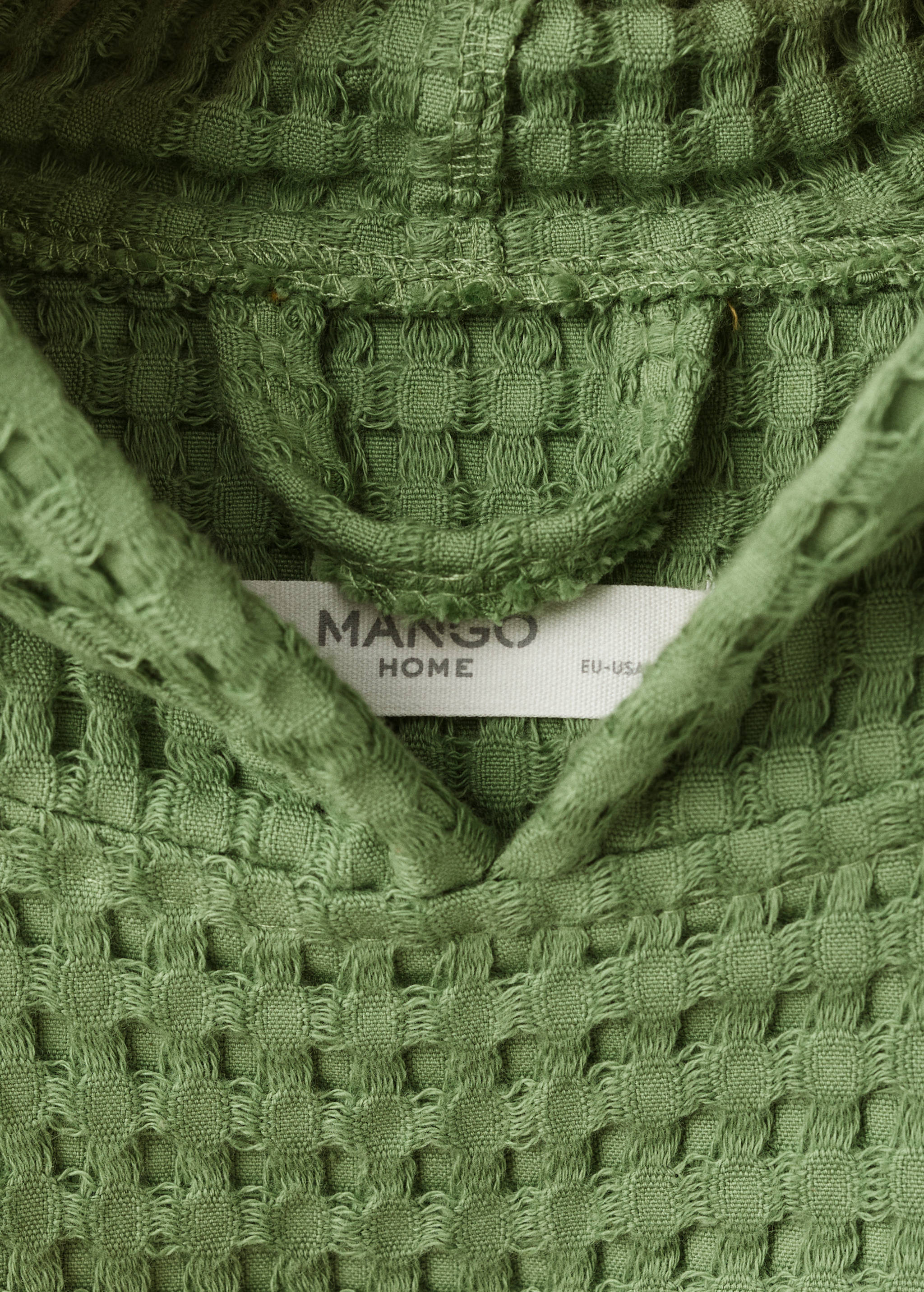 Children's poncho in waffle cotton - Details of the article 2