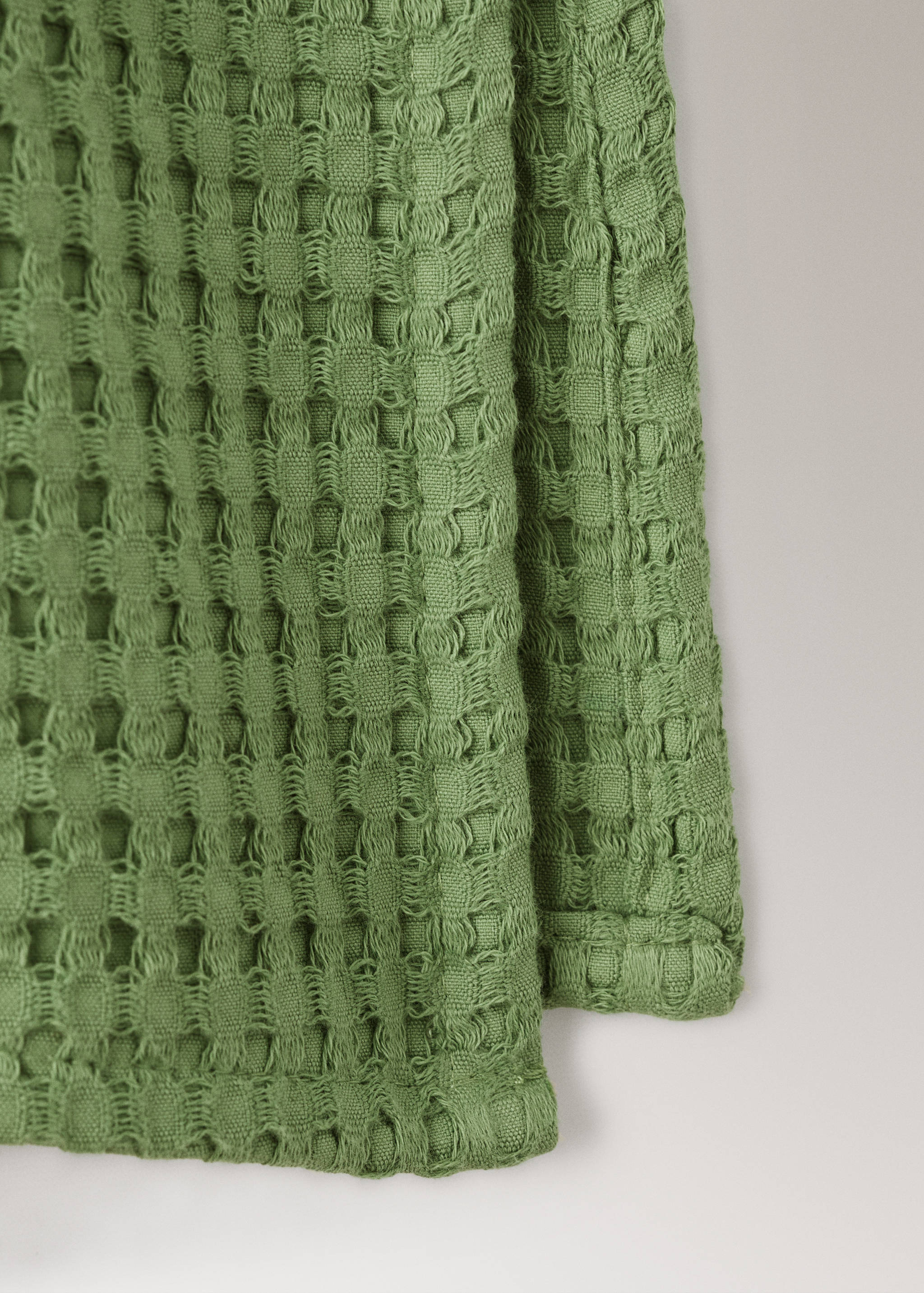 Children's poncho in waffle cotton - Details of the article 3