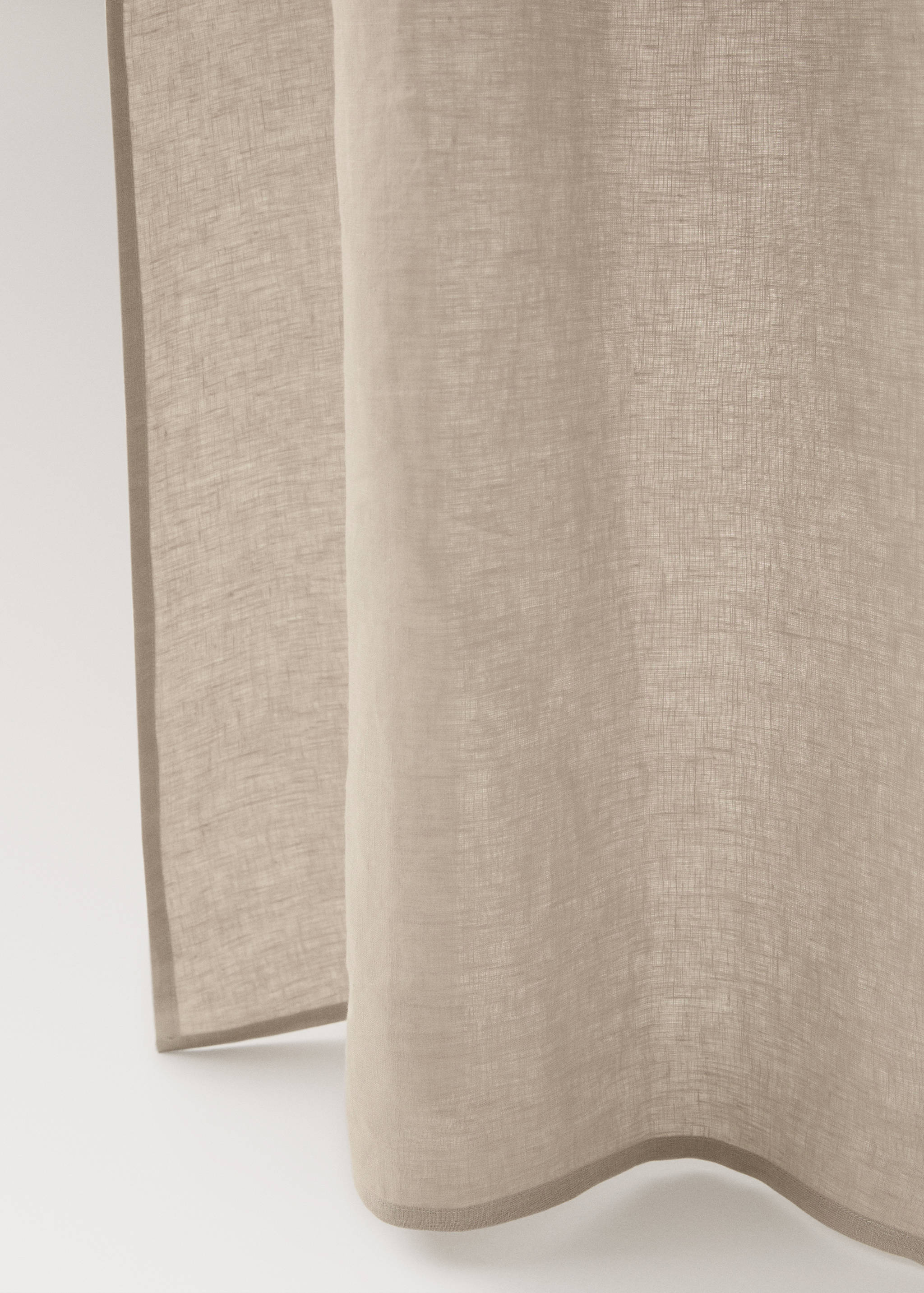 Linen curtain with hemstitch details - Details of the article 1