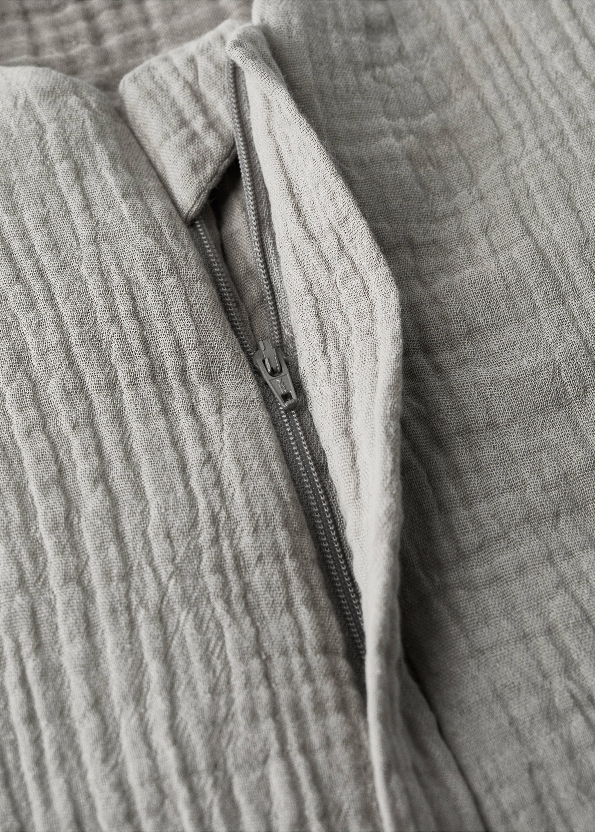 Cotton muslin stroller sack - Details of the article 2, Medium Brown. Ref: 17051572-00.