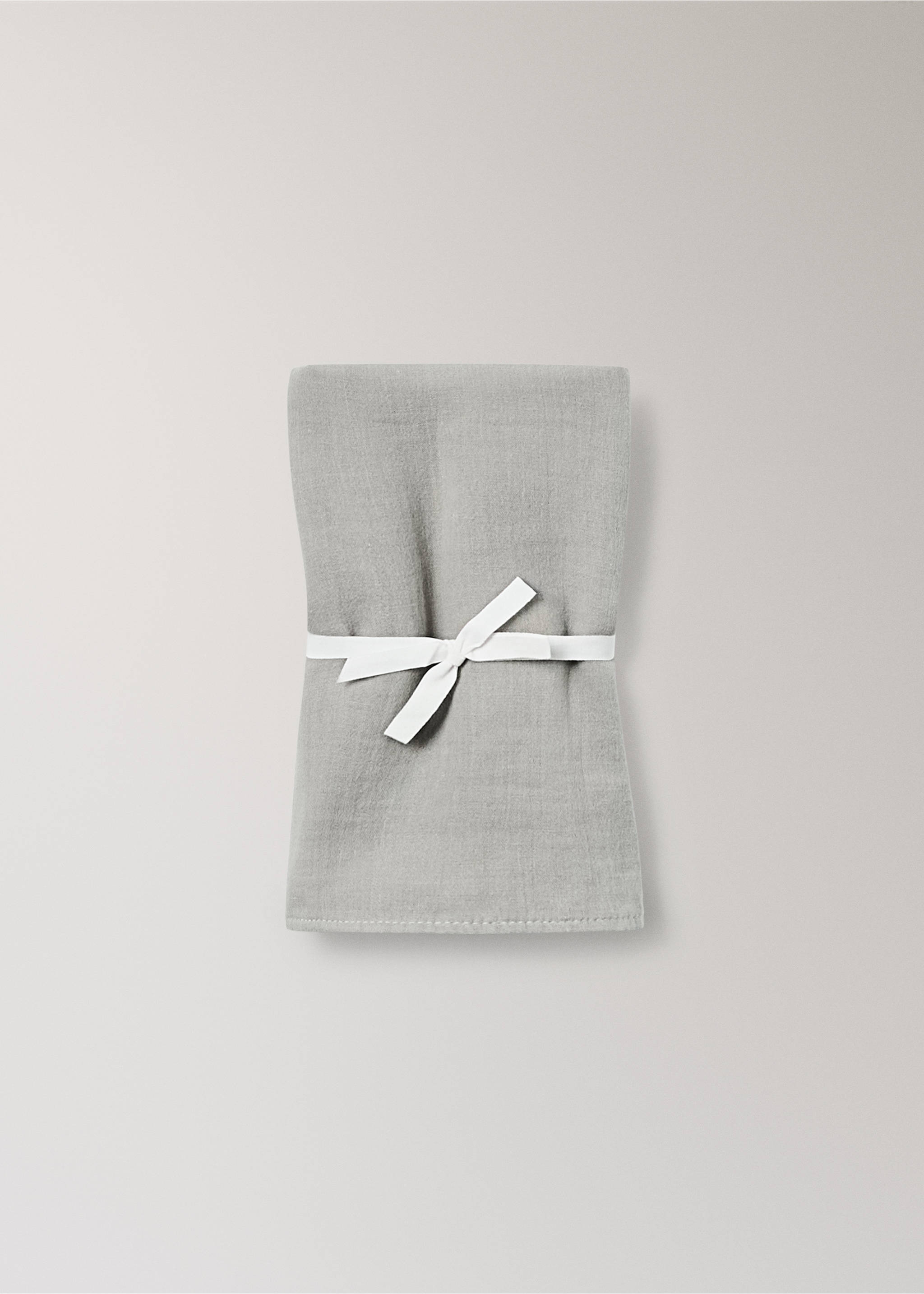 Cotton textured baby swaddle - Article without model, Medium Brown. Ref: 17051573-00.