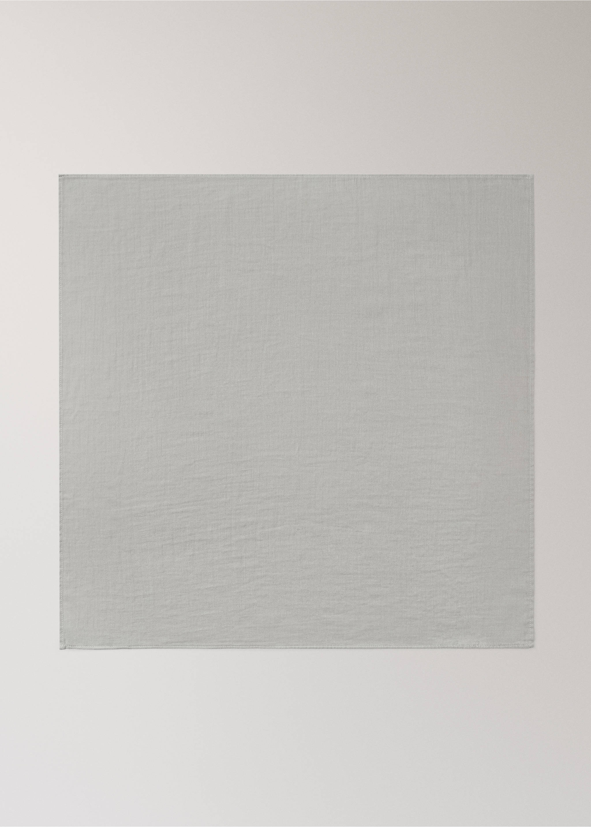 Cotton textured baby swaddle - Details of the article 1, Medium Brown. Ref: 17051573-00.