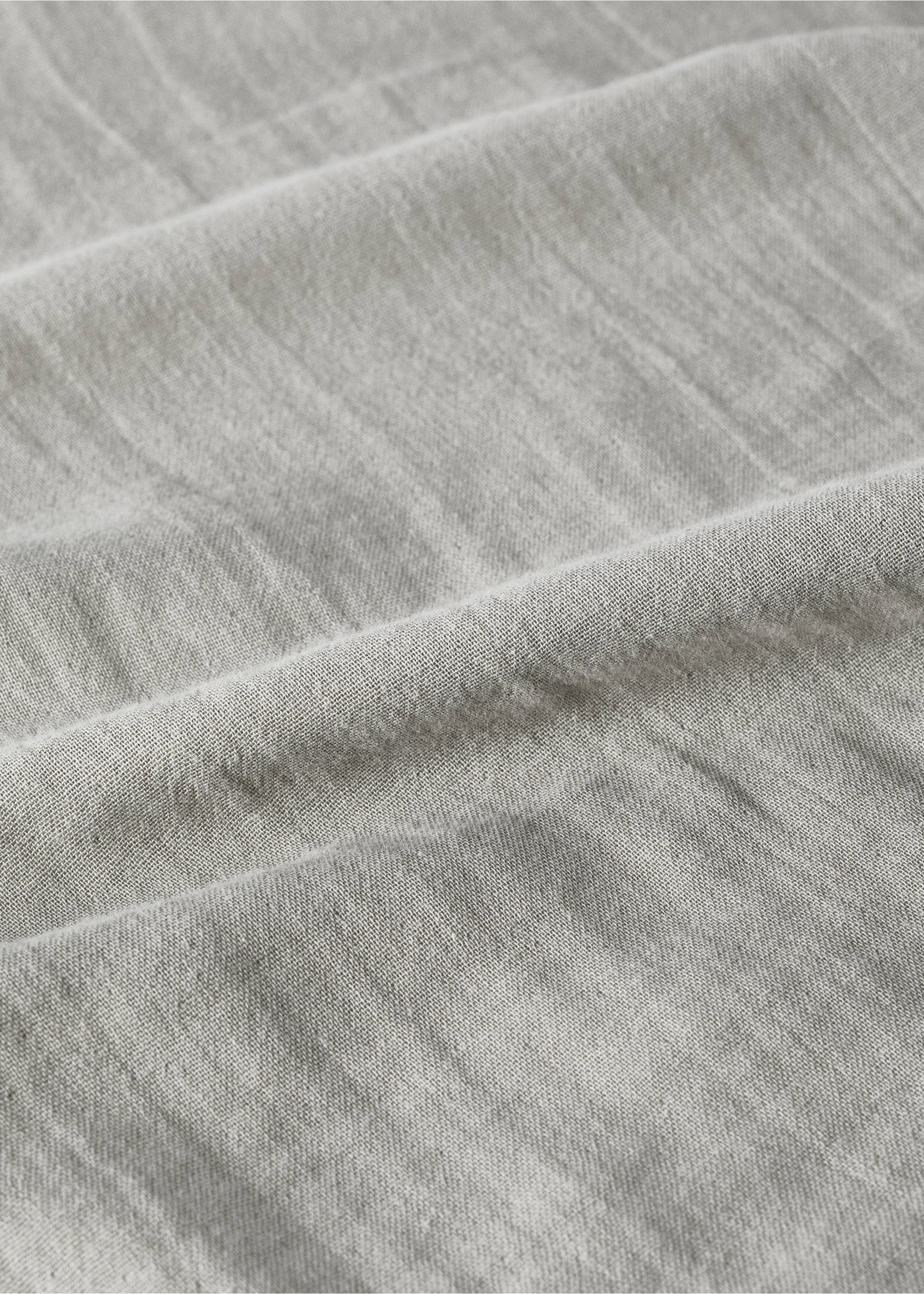 Cotton textured baby swaddle - Details of the article 3, Medium Brown. Ref: 17051573-00.