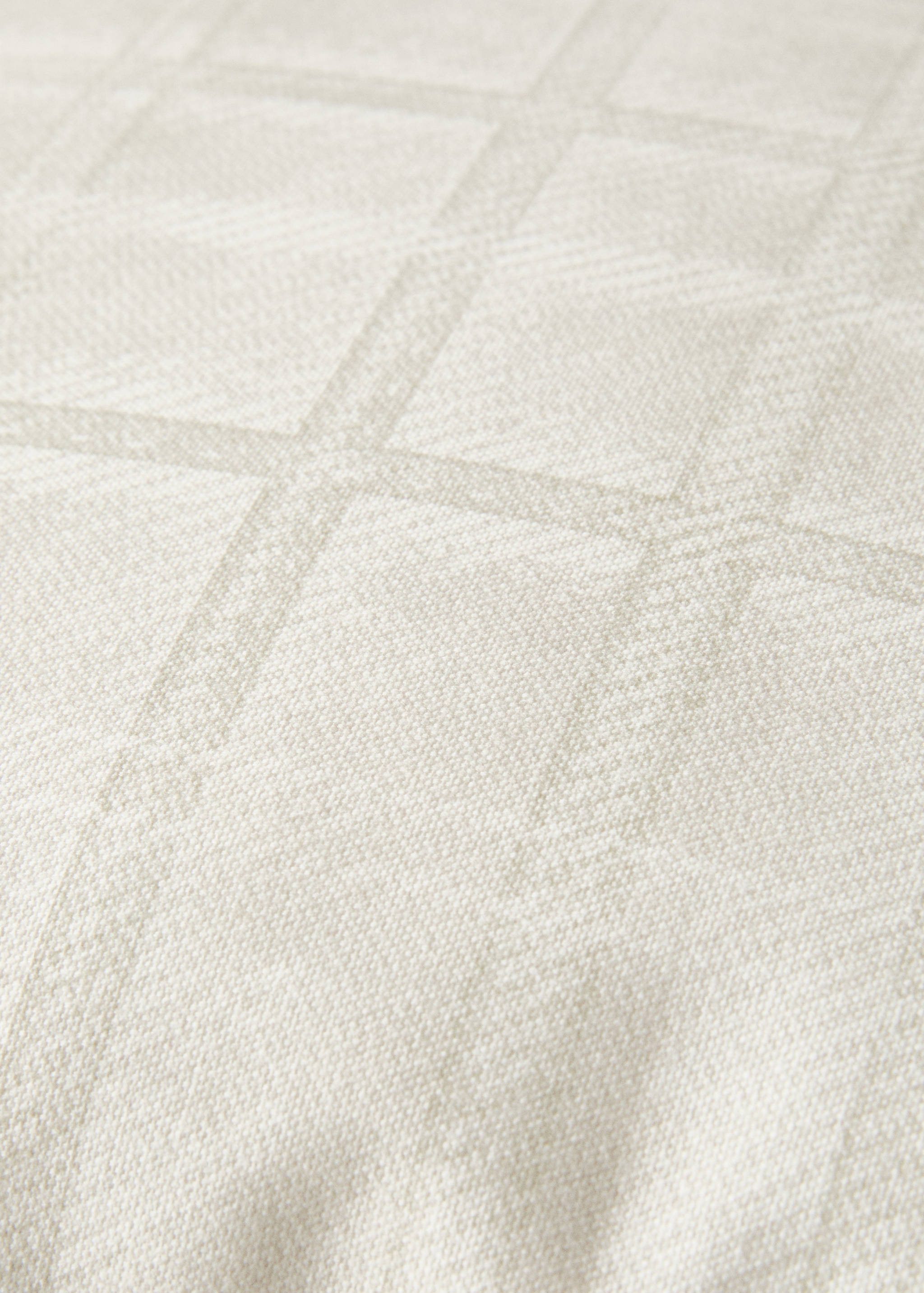 Cotton check-print cushion cover 50x50 cm - Details of the article 4