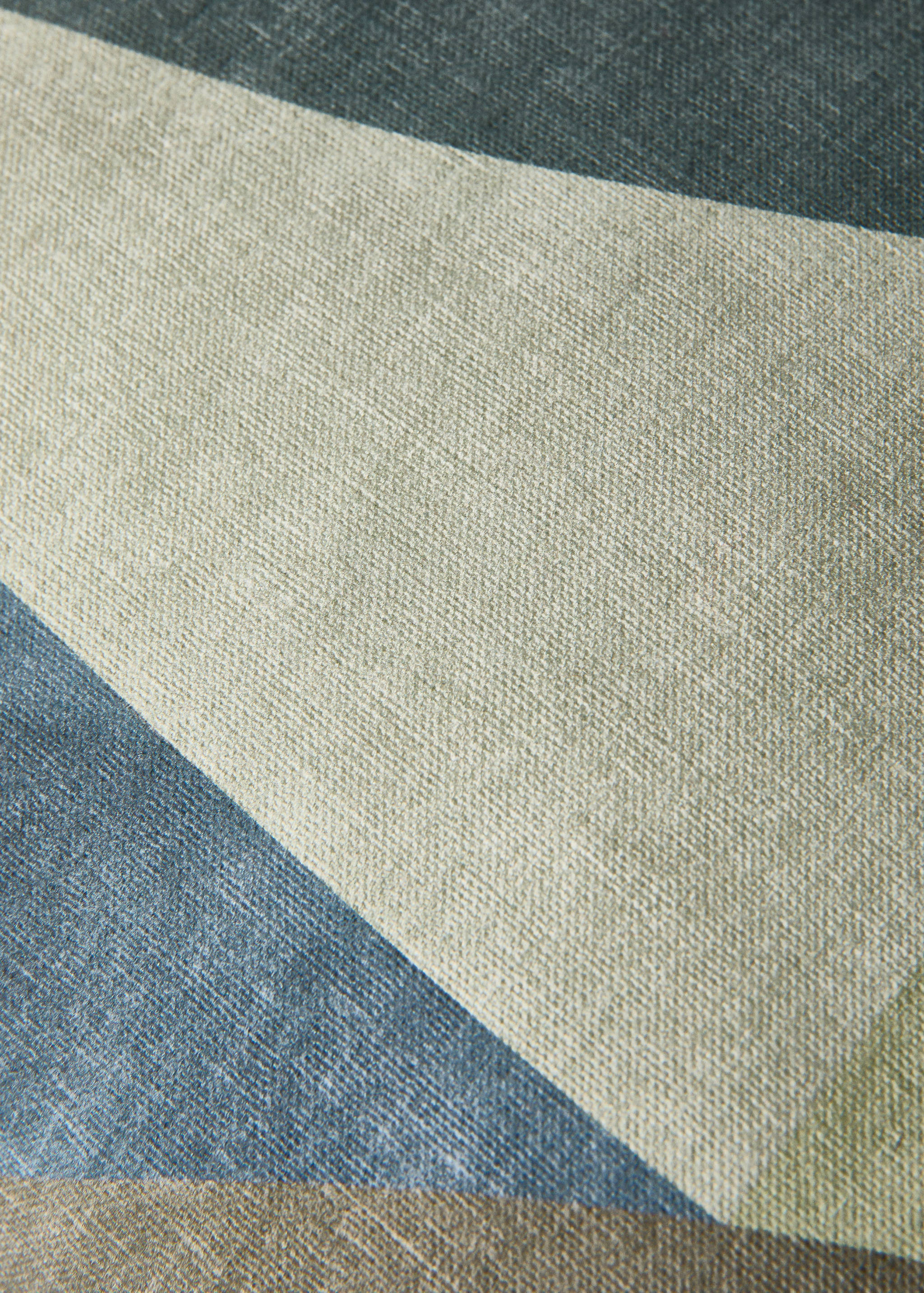 Cotton cushion cover with abstract print 40x60 cm - Details of the article 3