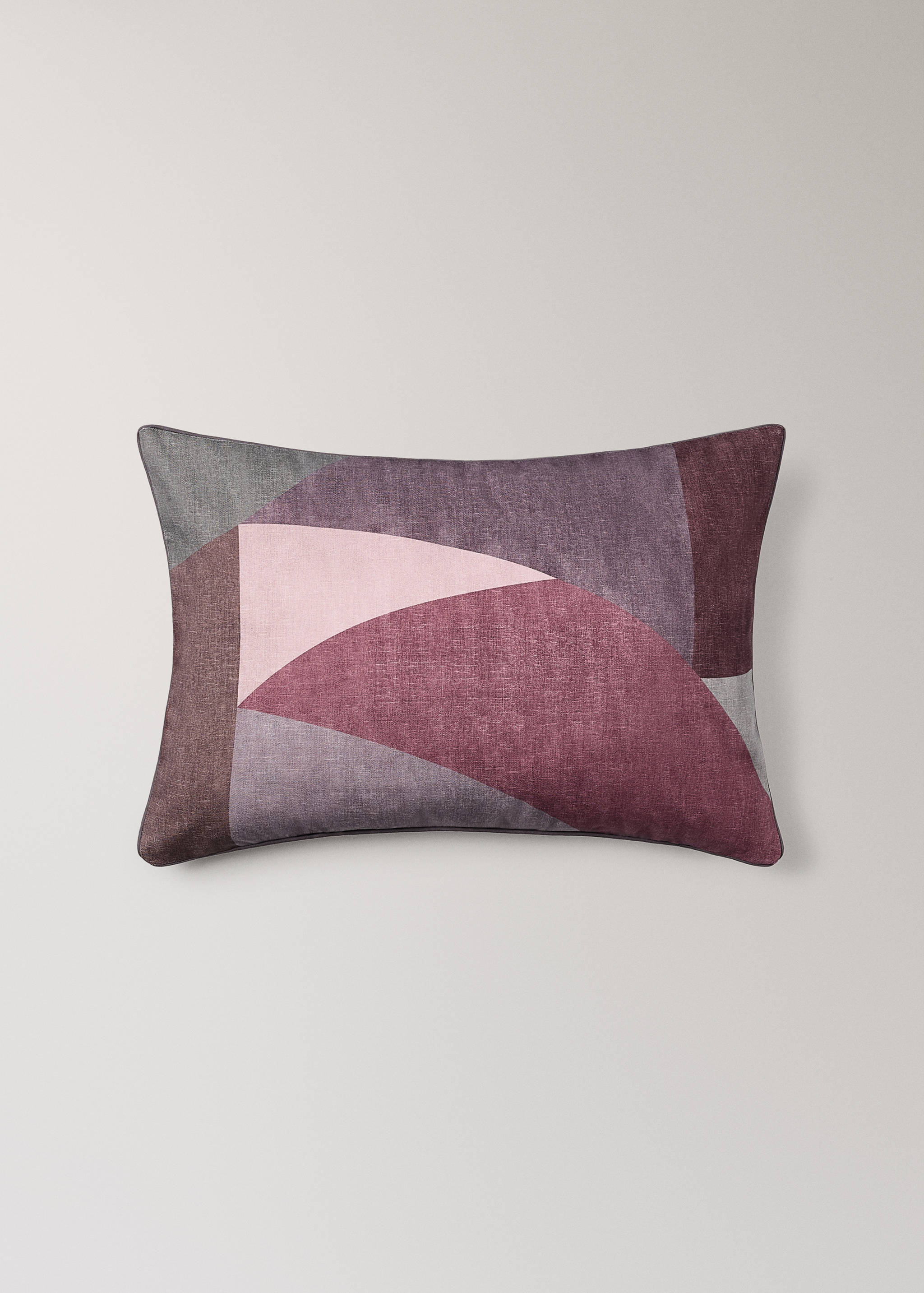 Cotton cushion cover with abstract print 40x60 cm - Article without model