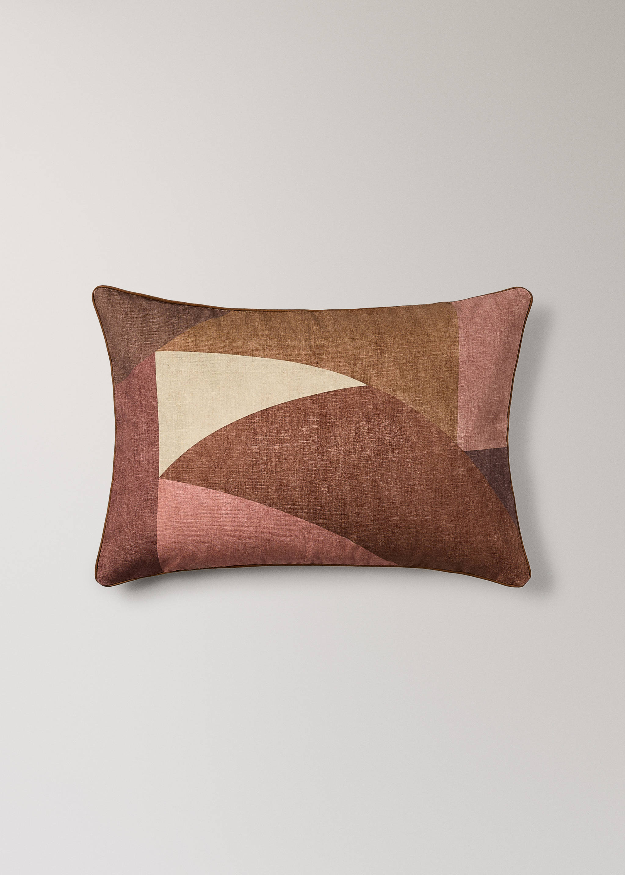 Cotton cushion cover with abstract print 40x60 cm - Article without model