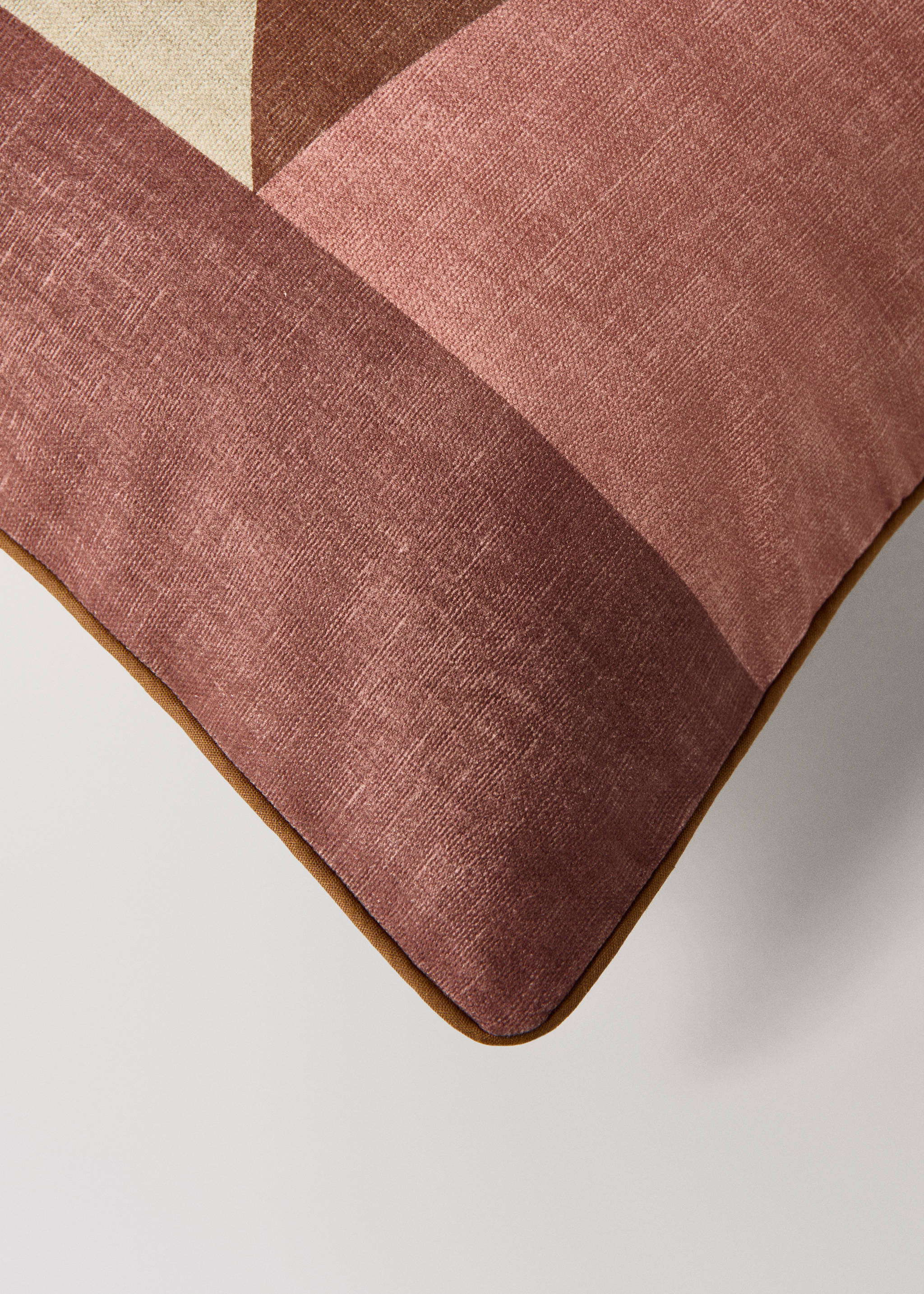 Cotton cushion cover with abstract print 40x60 cm - Details of the article 2