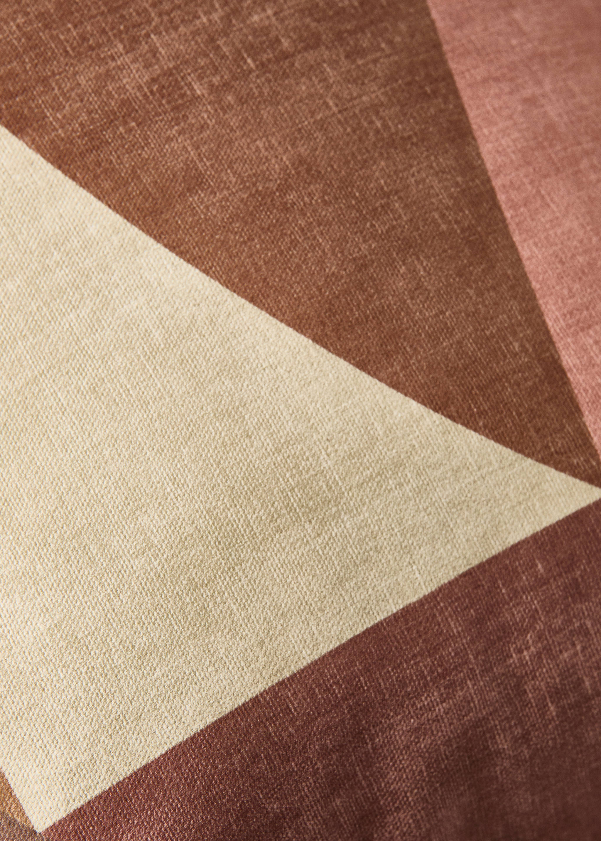 Cotton cushion cover with abstract print 40x60 cm - Details of the article 3