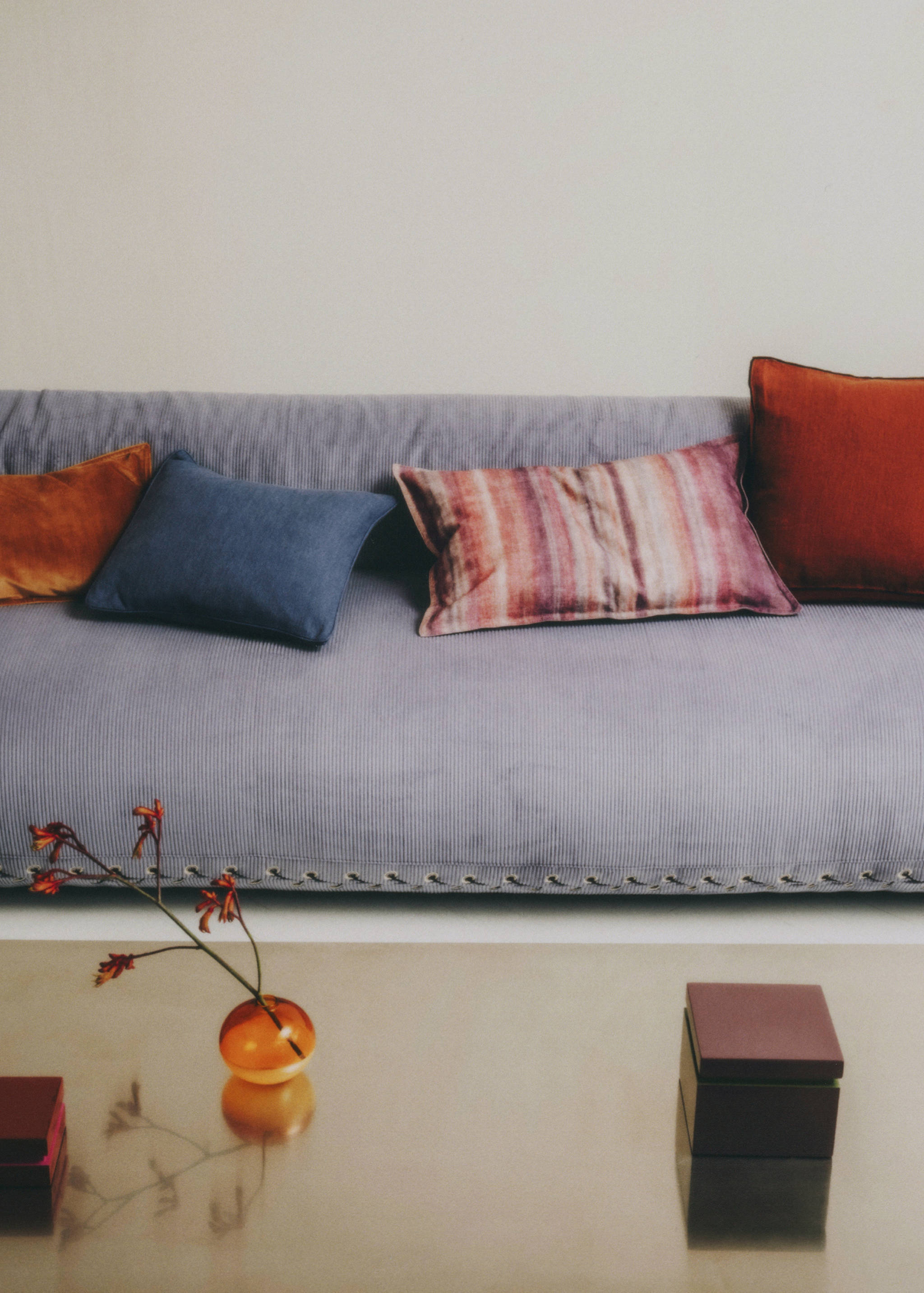 Cotton striped cushion cover 40x60 cm - Details of the article 6