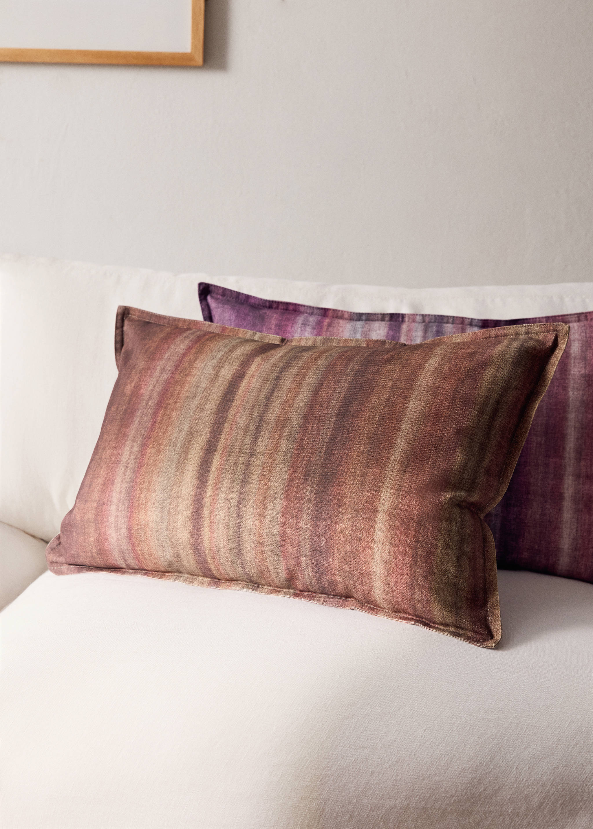 Cotton striped cushion cover 40x60 cm - General plane