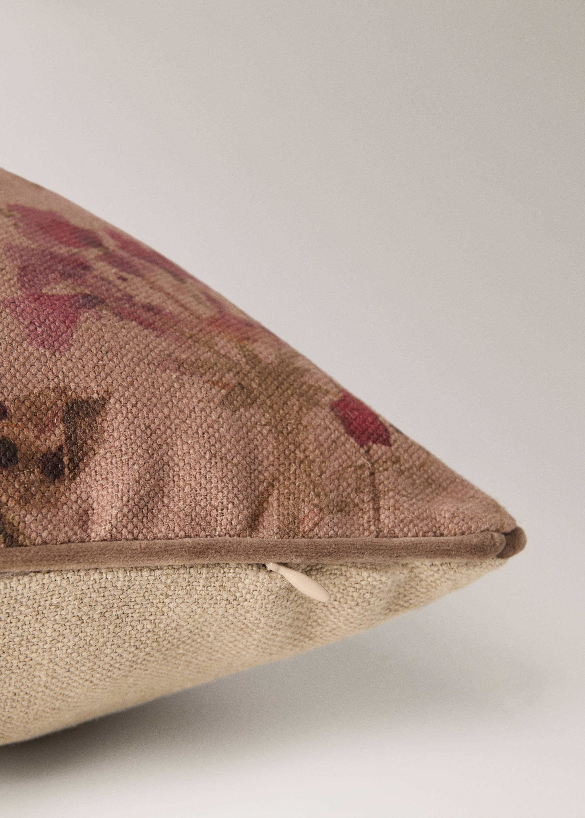 Leinen-Kissenhülle mit Blumenprint 50x50 cm - Detail des Artikels 2