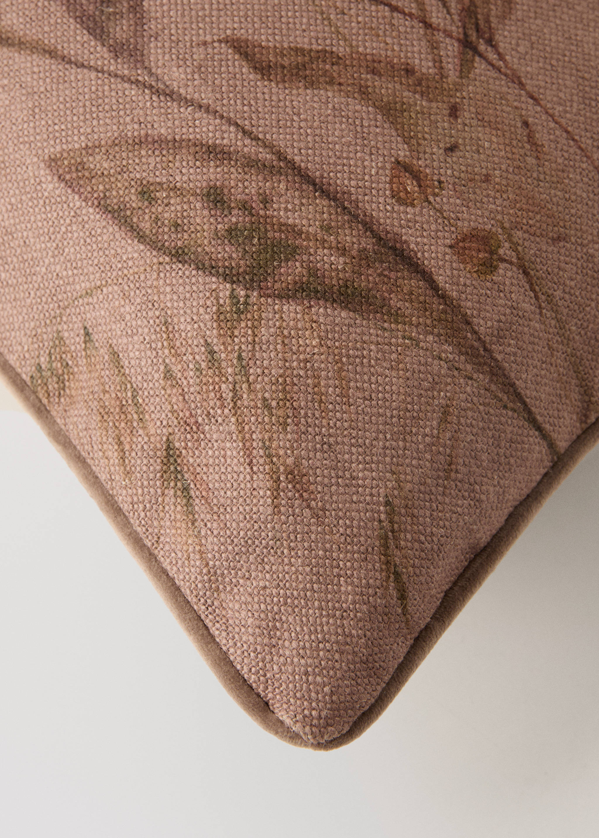 Leinen-Kissenhülle mit Blumenprint 50x50 cm - Detail des Artikels 3