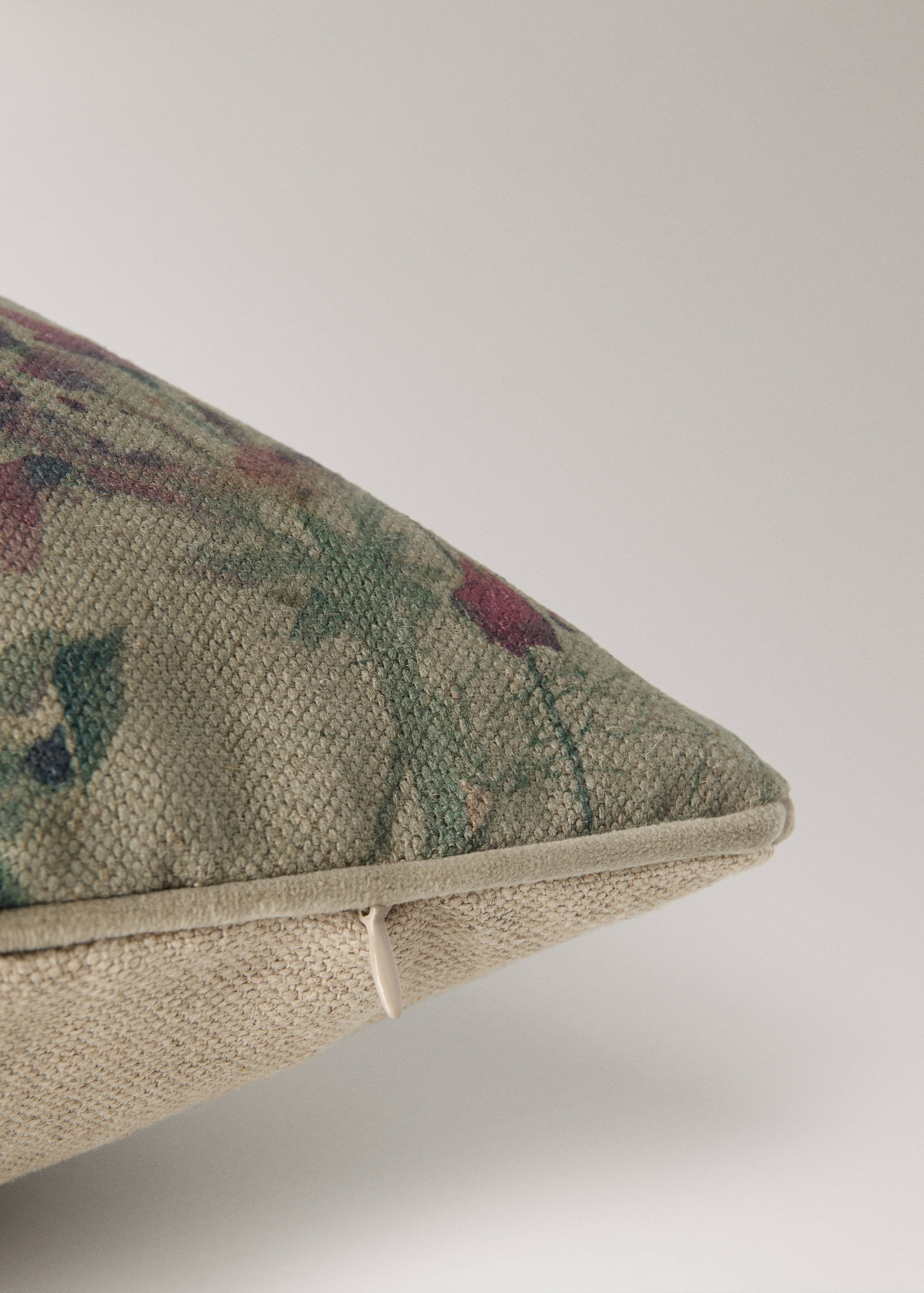 Leinen-Kissenhülle mit Blumenprint 50x50 cm - Detail des Artikels 2