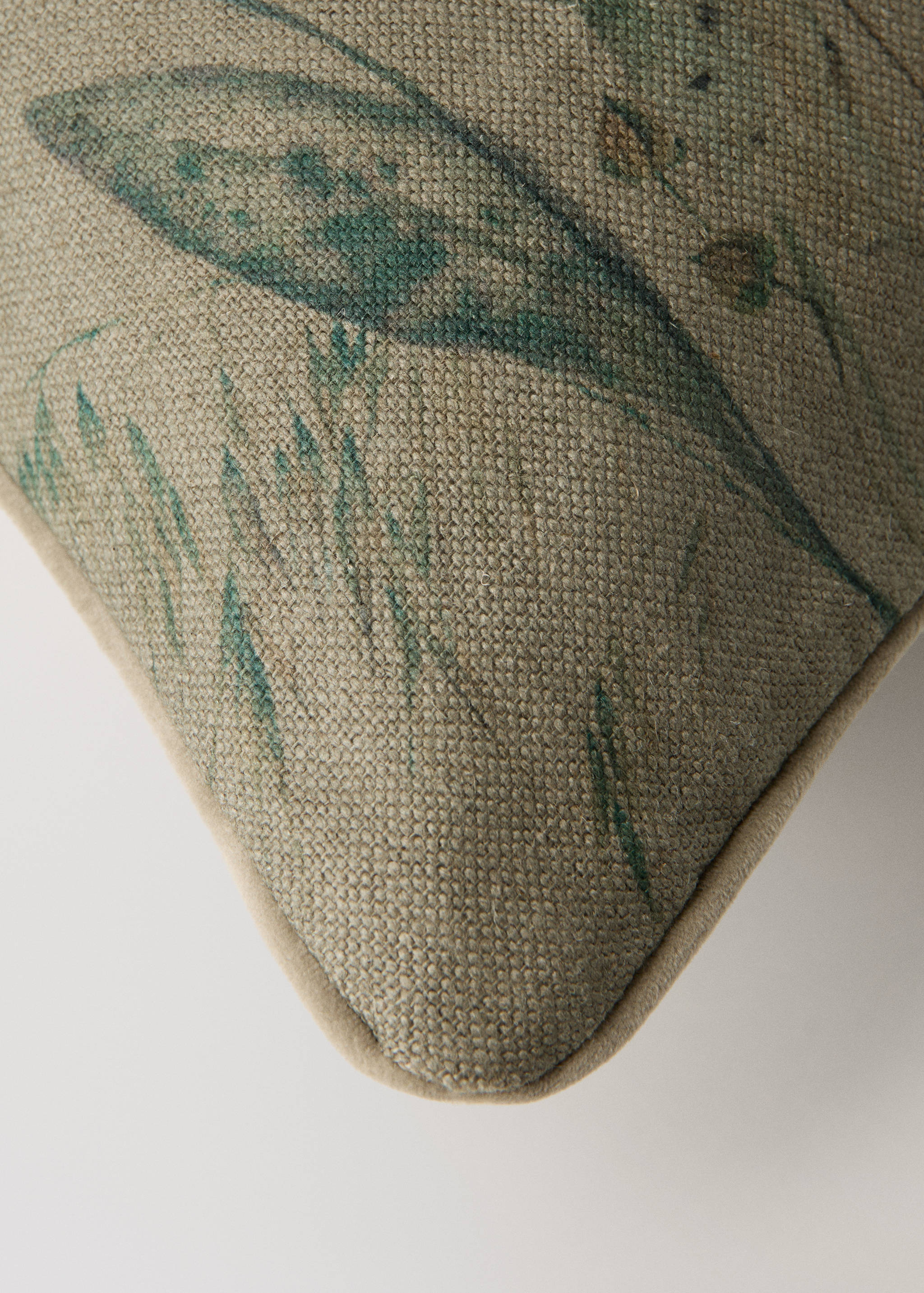 Leinen-Kissenhülle mit Blumenprint 50x50 cm - Detail des Artikels 3