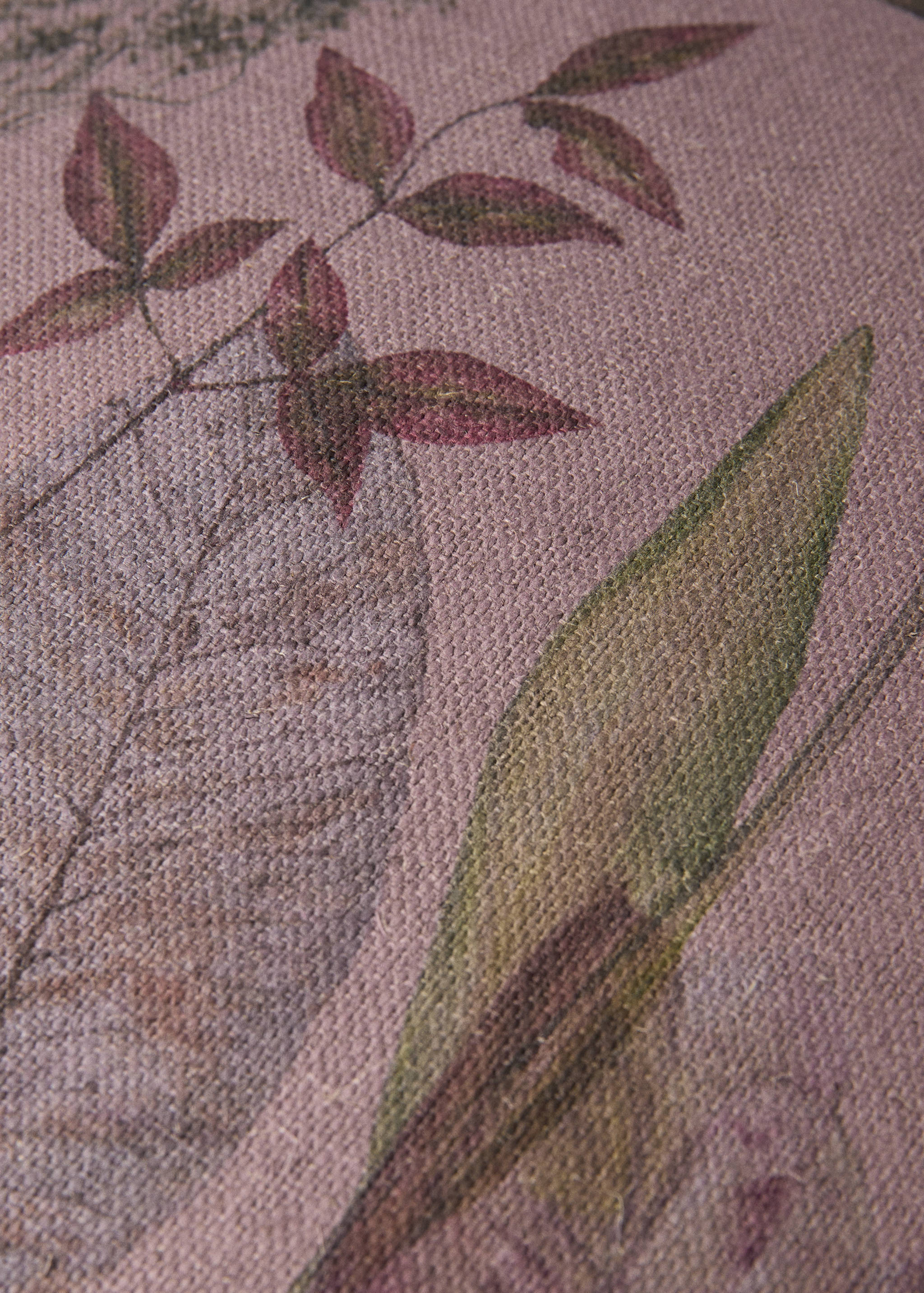 Blomstrete putetrekk i lin, 50x50 cm - Artikkeldetalj 4