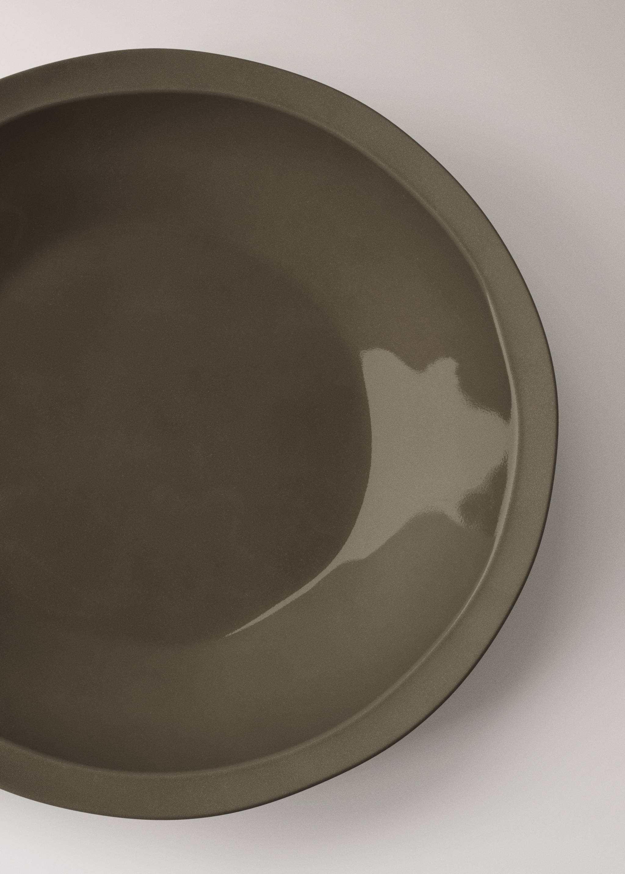 Recycled stoneware flat plate - Details of the article 1