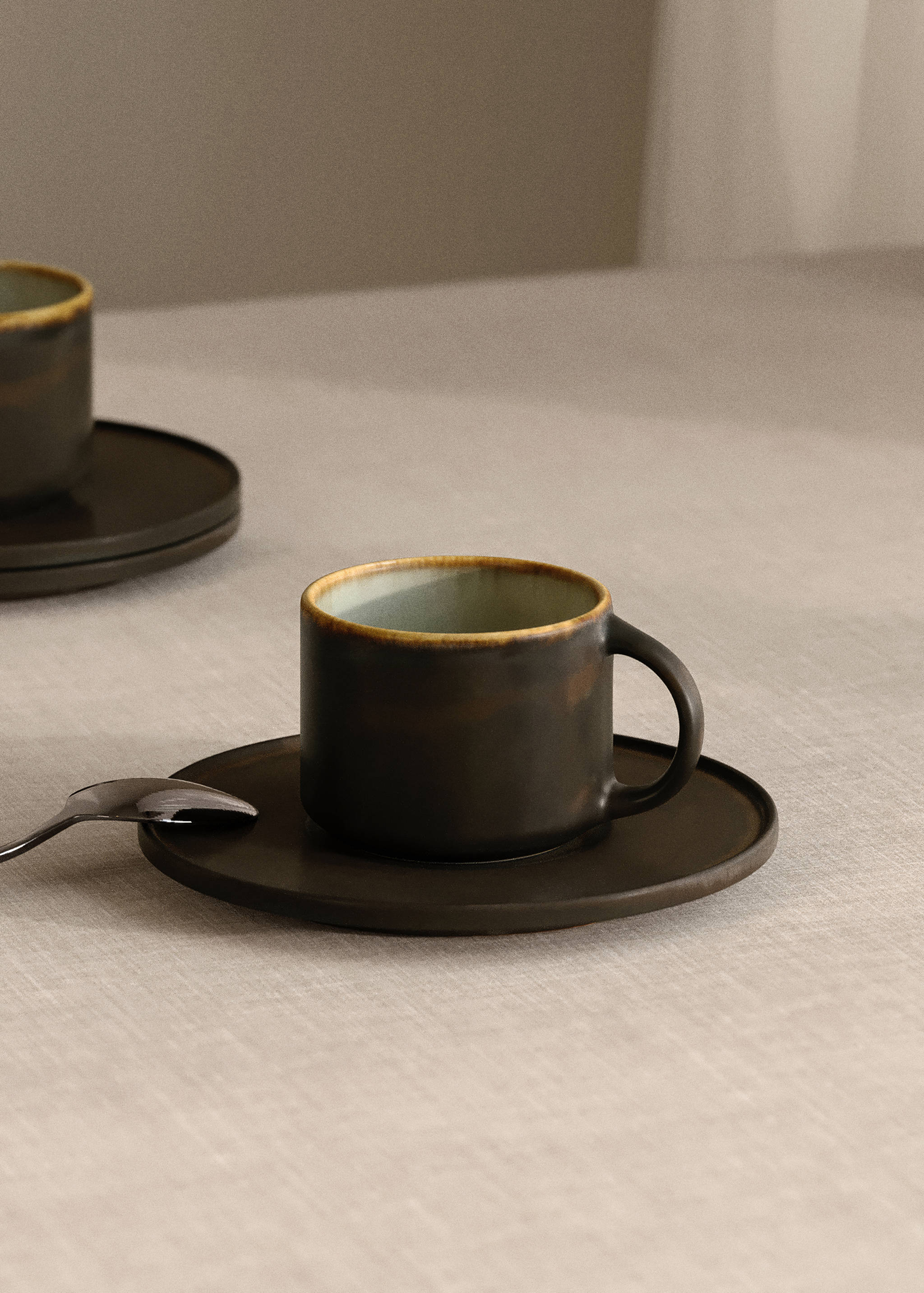 Matta espressokopp i stengods - Allmän bild