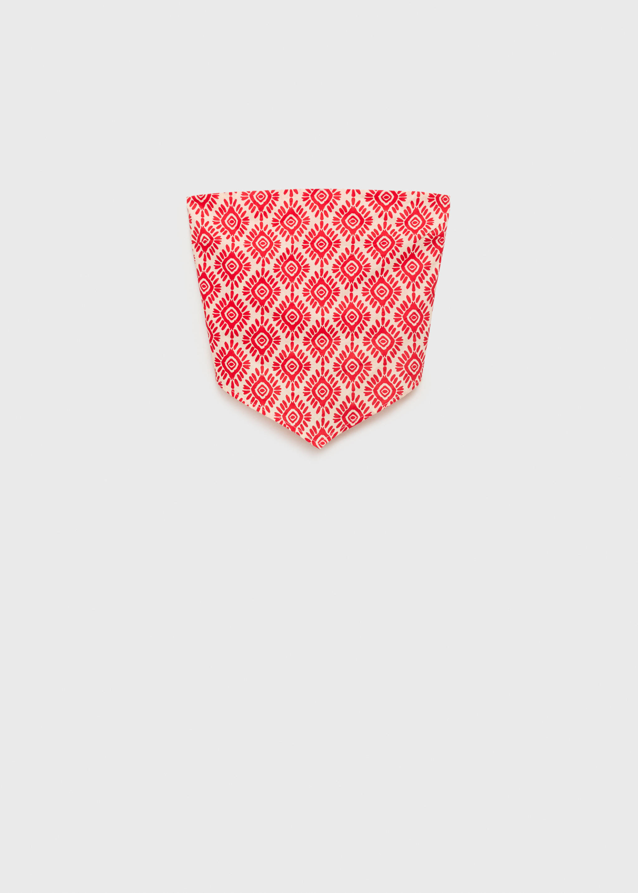 Gemustertes Top mit V-Ausschnitt - Artikel ohne Model