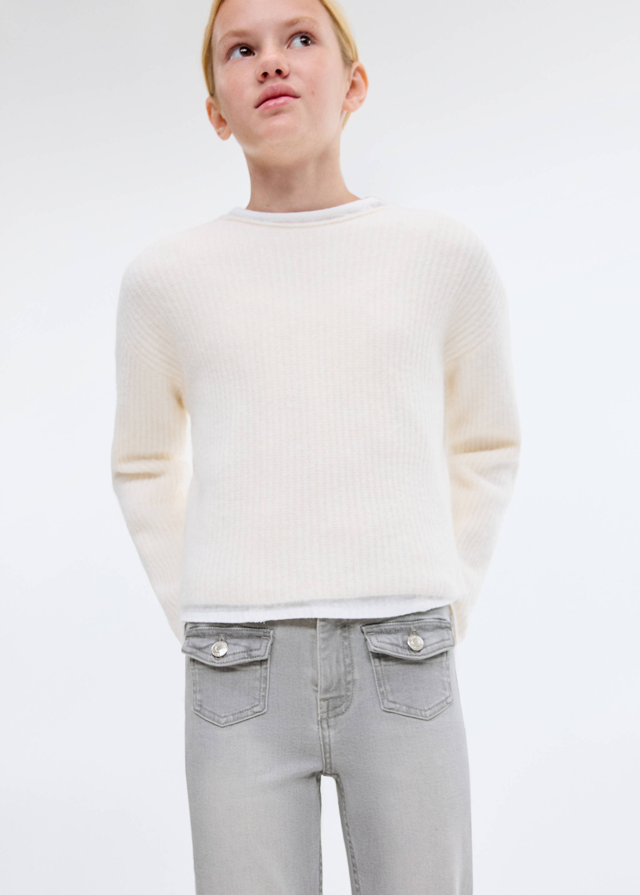 Jean flare poches - Plan moyen