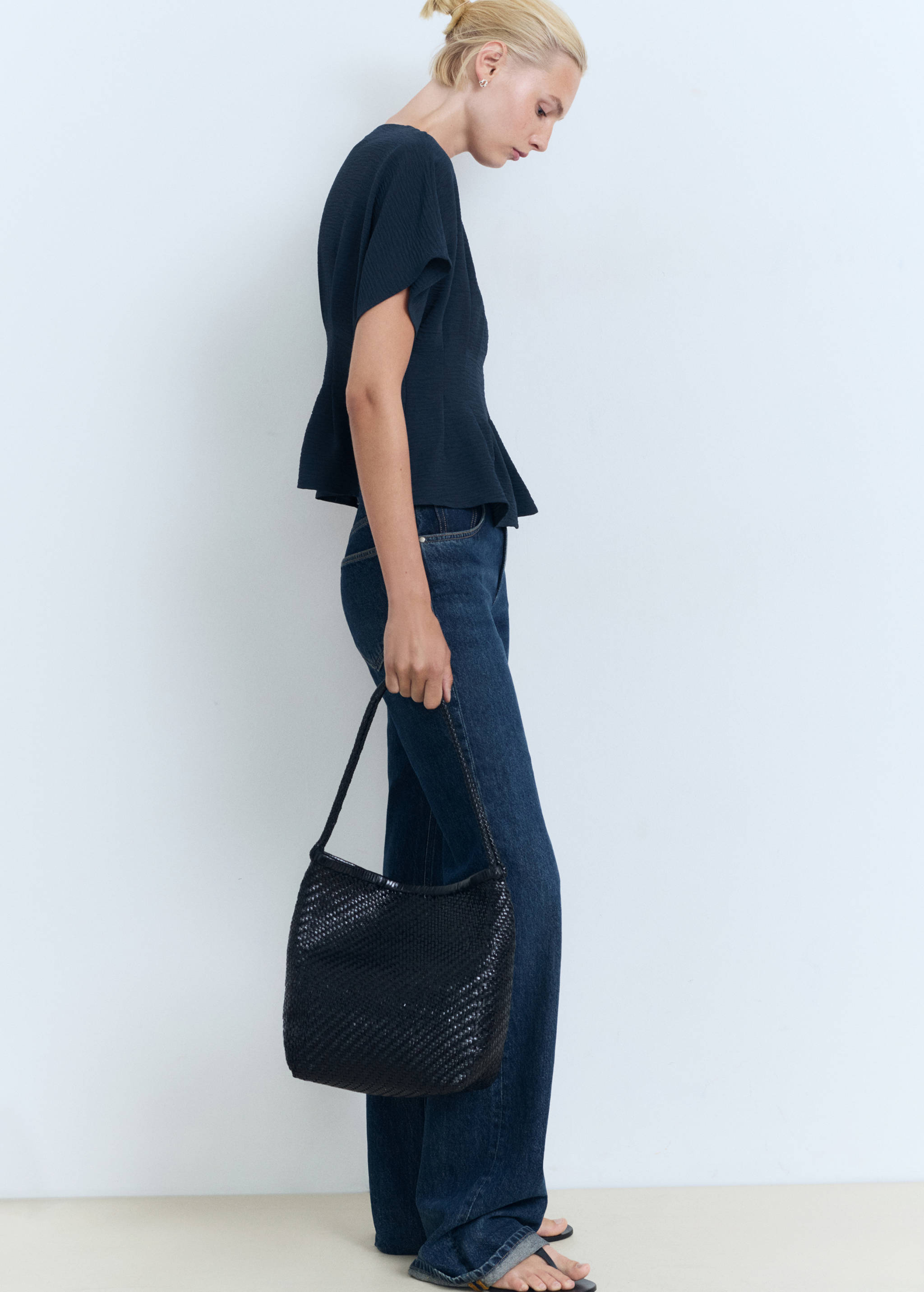 Blusa peplum justa - Pormenor do artigo 2