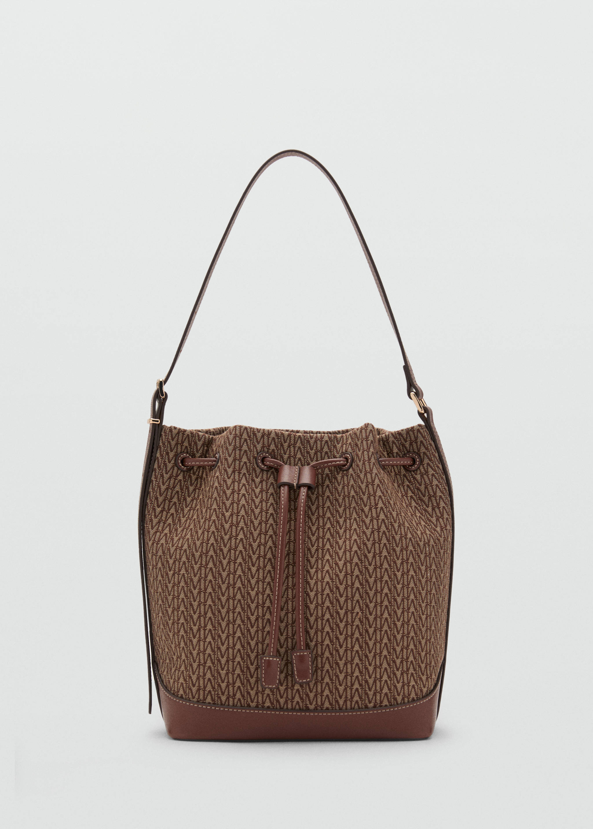 Jacquard bucket bag with logo - Article without model