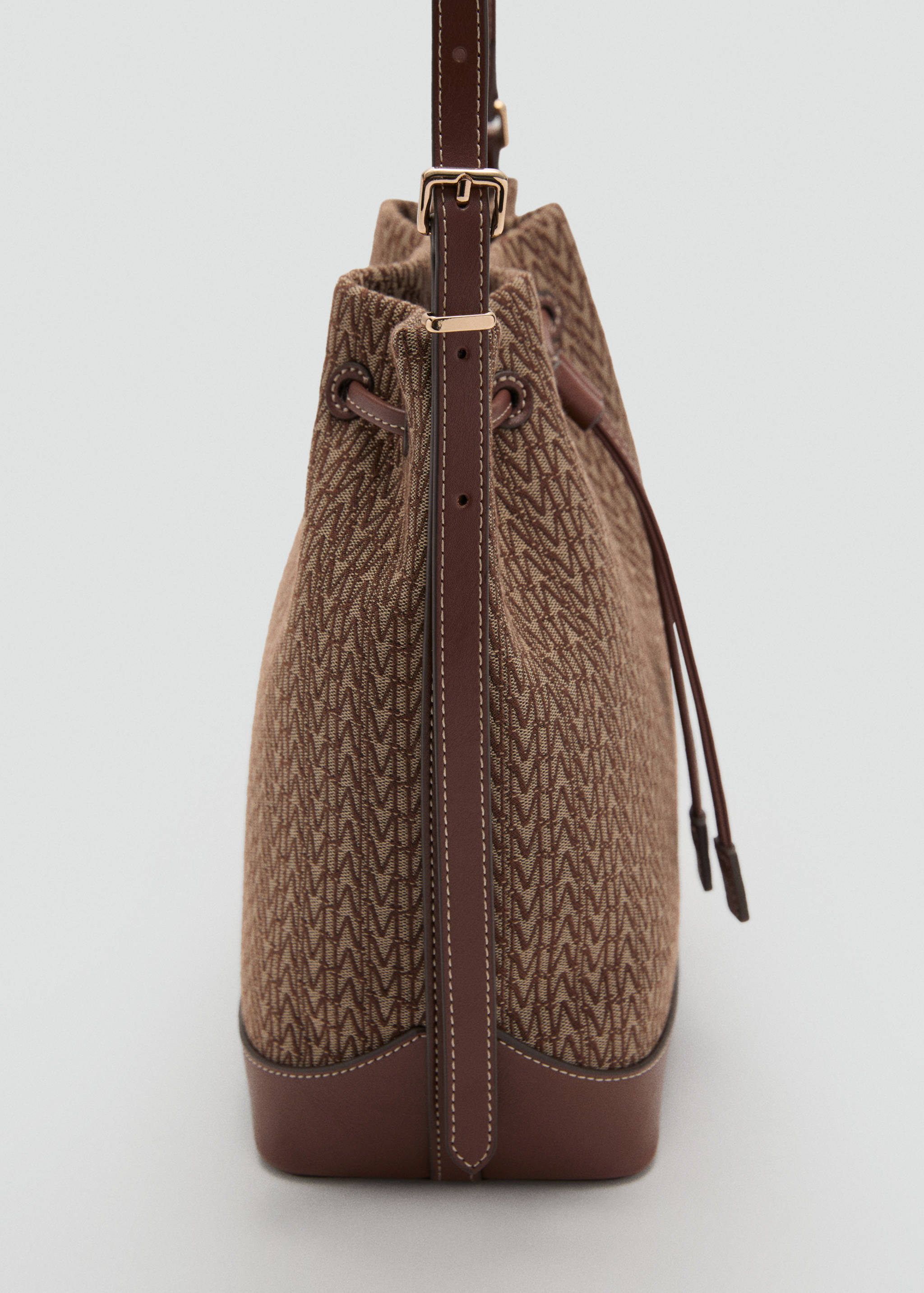 Jacquard bucket bag with logo - Details of the article 1