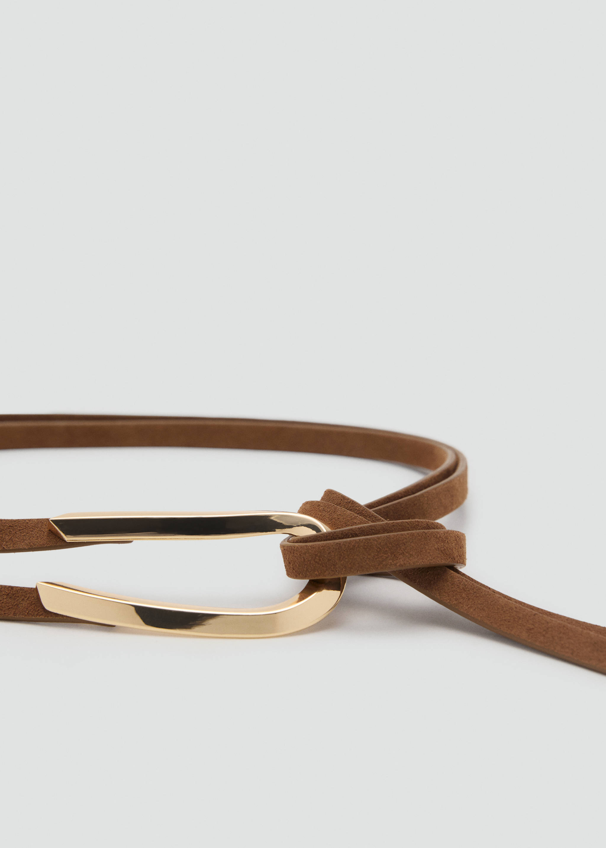 Thin suede leather belt - Details of the article 1