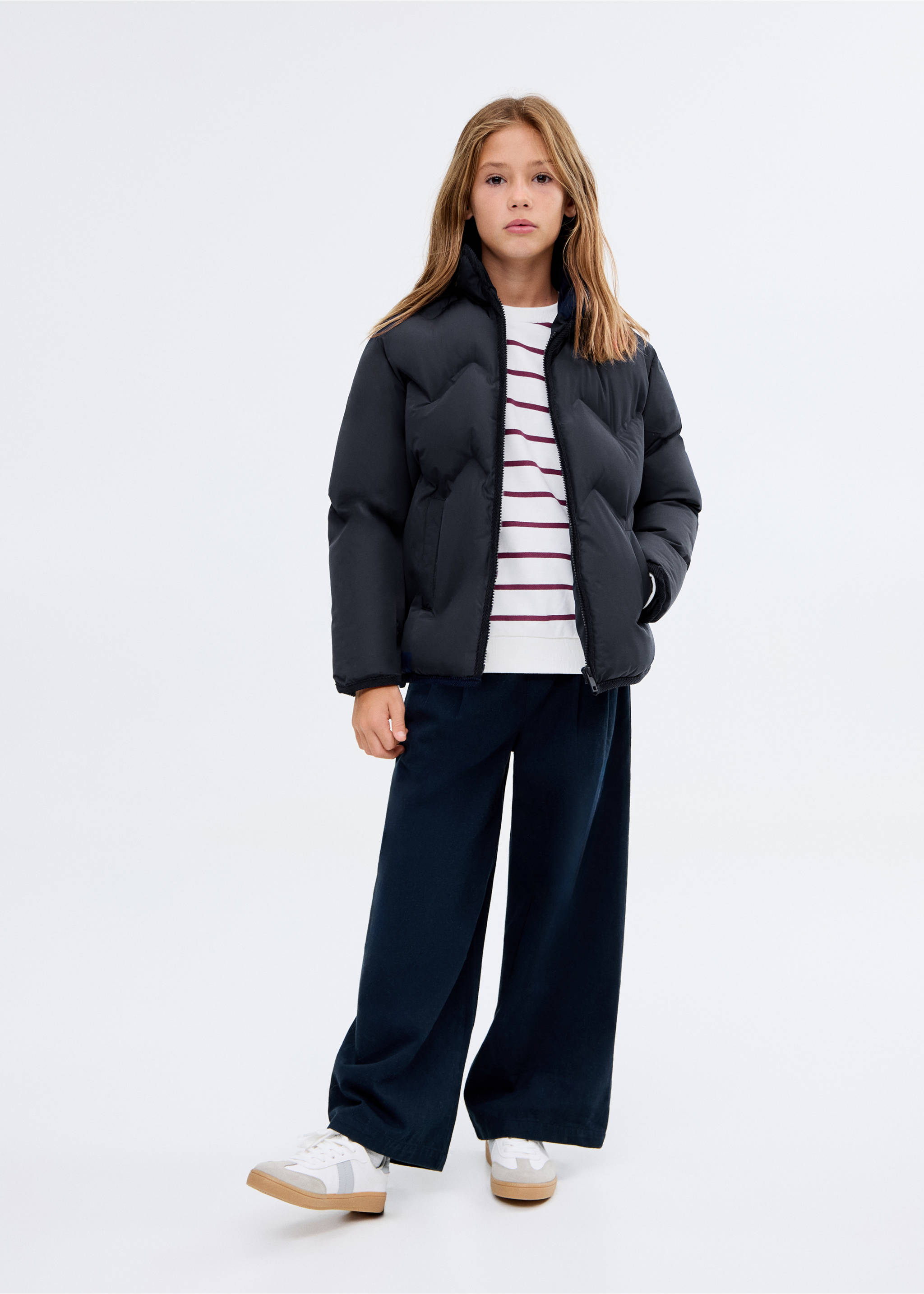 Quilted coat - General plane, Dark Navy. Ref: 17052895-00.