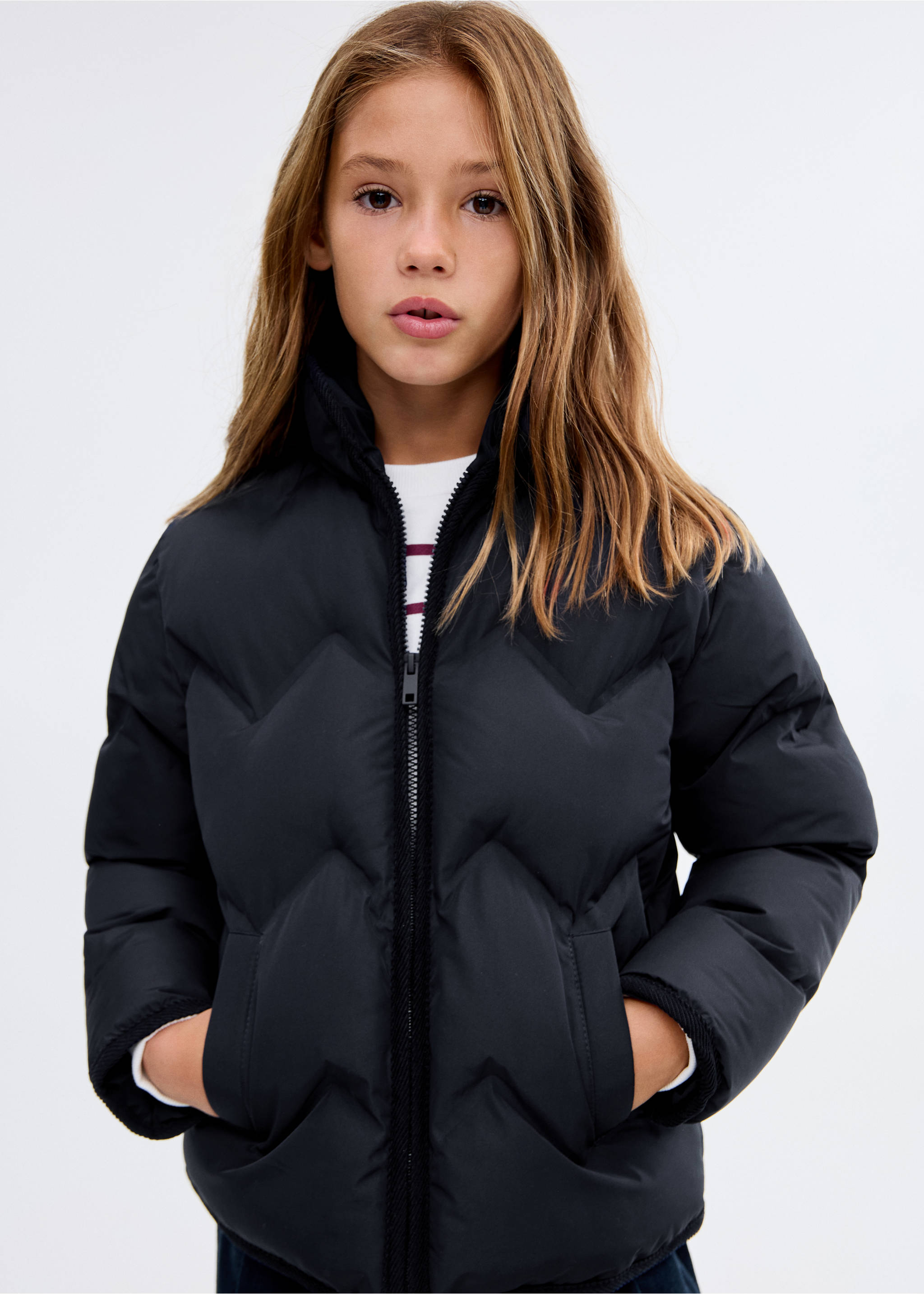 Quilted coat - Medium plane, Dark Navy. Ref: 17052895-00.
