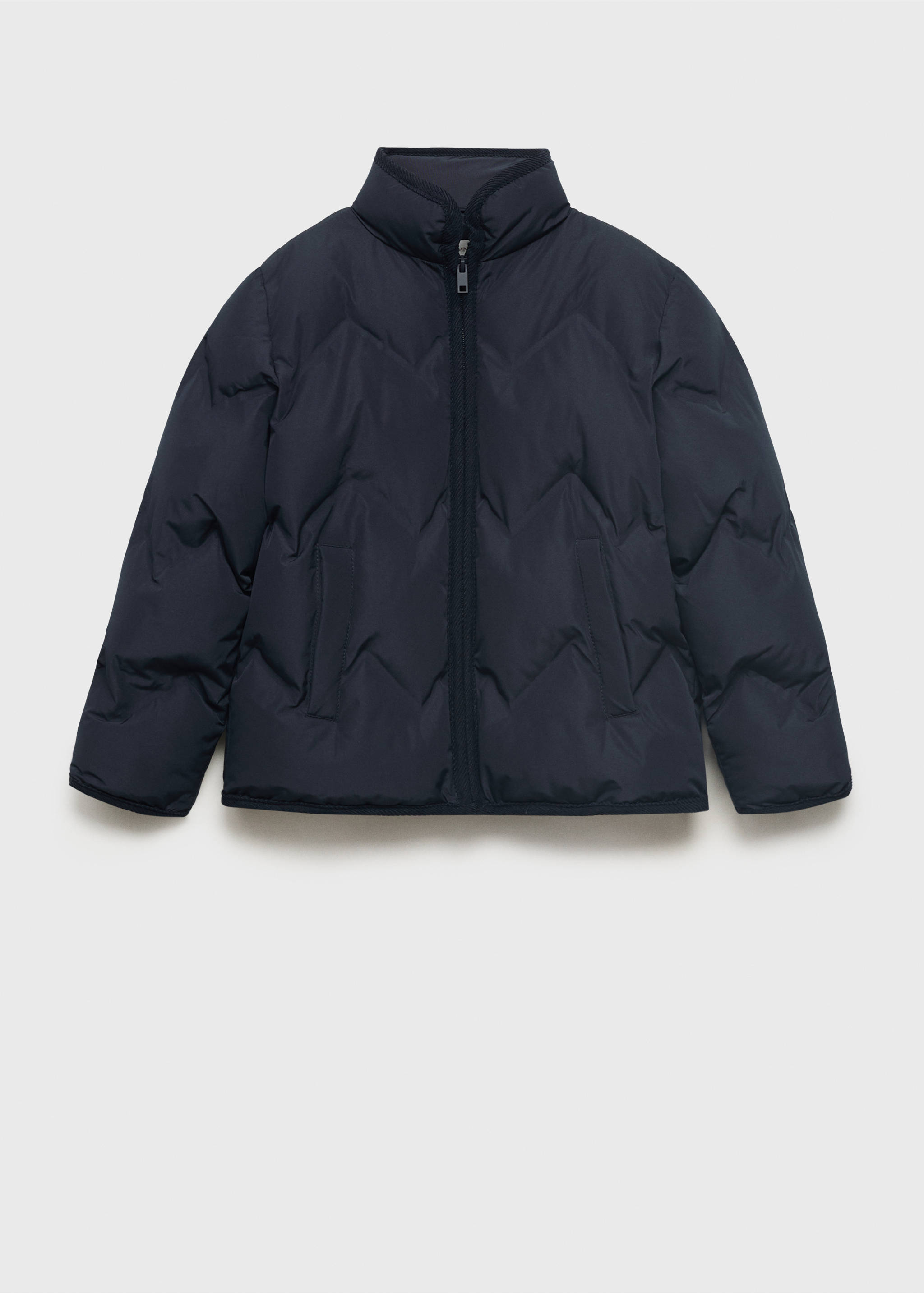 Quilted coat - Article without model, Dark Navy. Ref: 17052895-00.